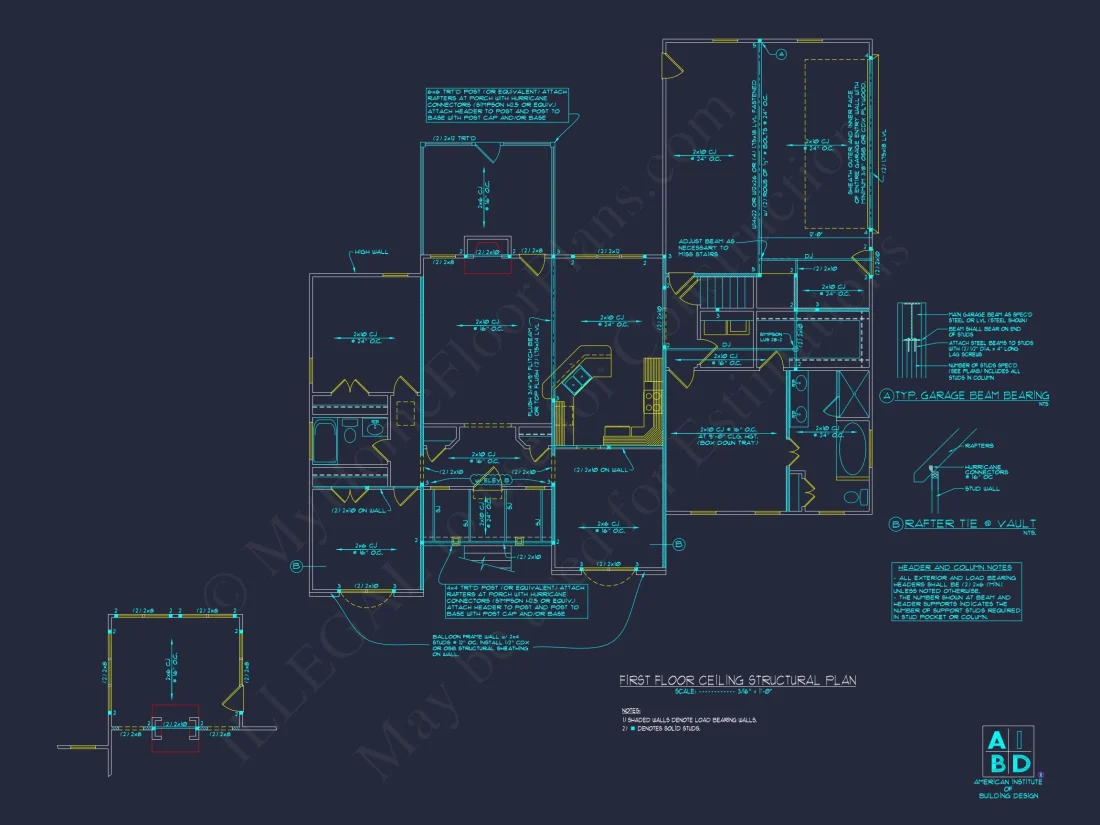 Stunning 2-Story house Plan with CAD Blueprint & Designs