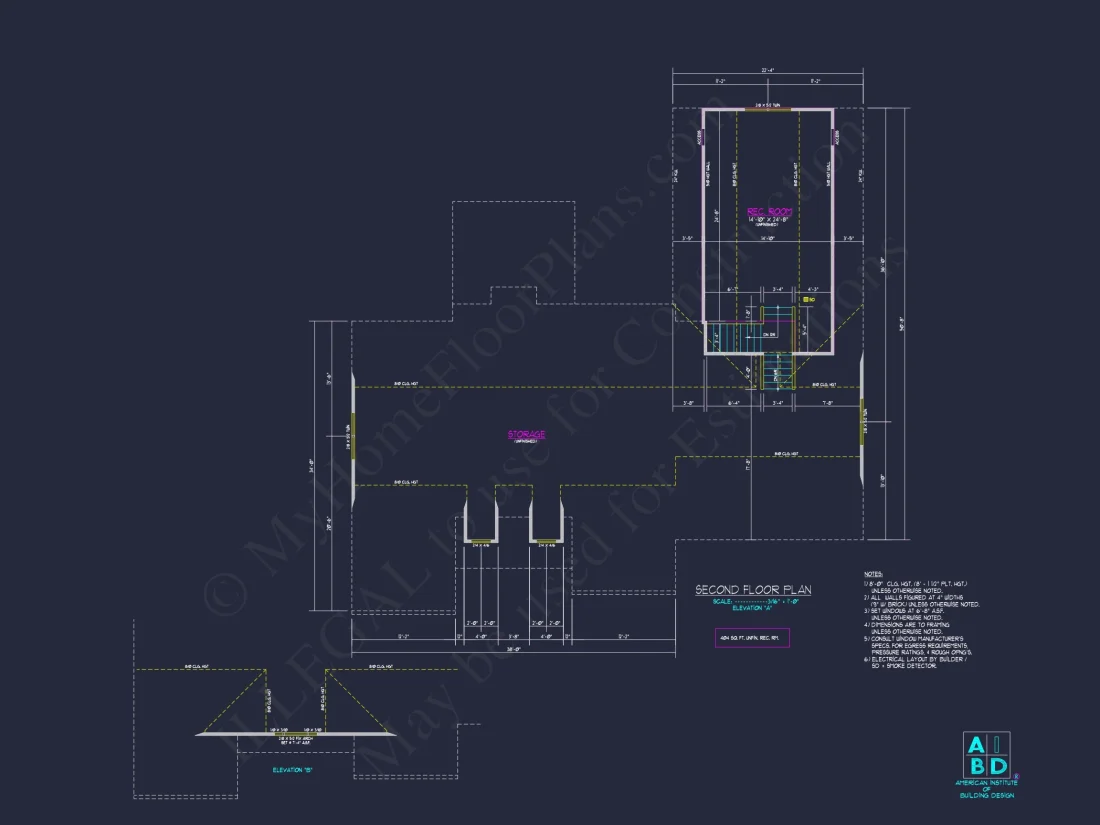 Stunning 2-Story house Plan with CAD Blueprint & Designs