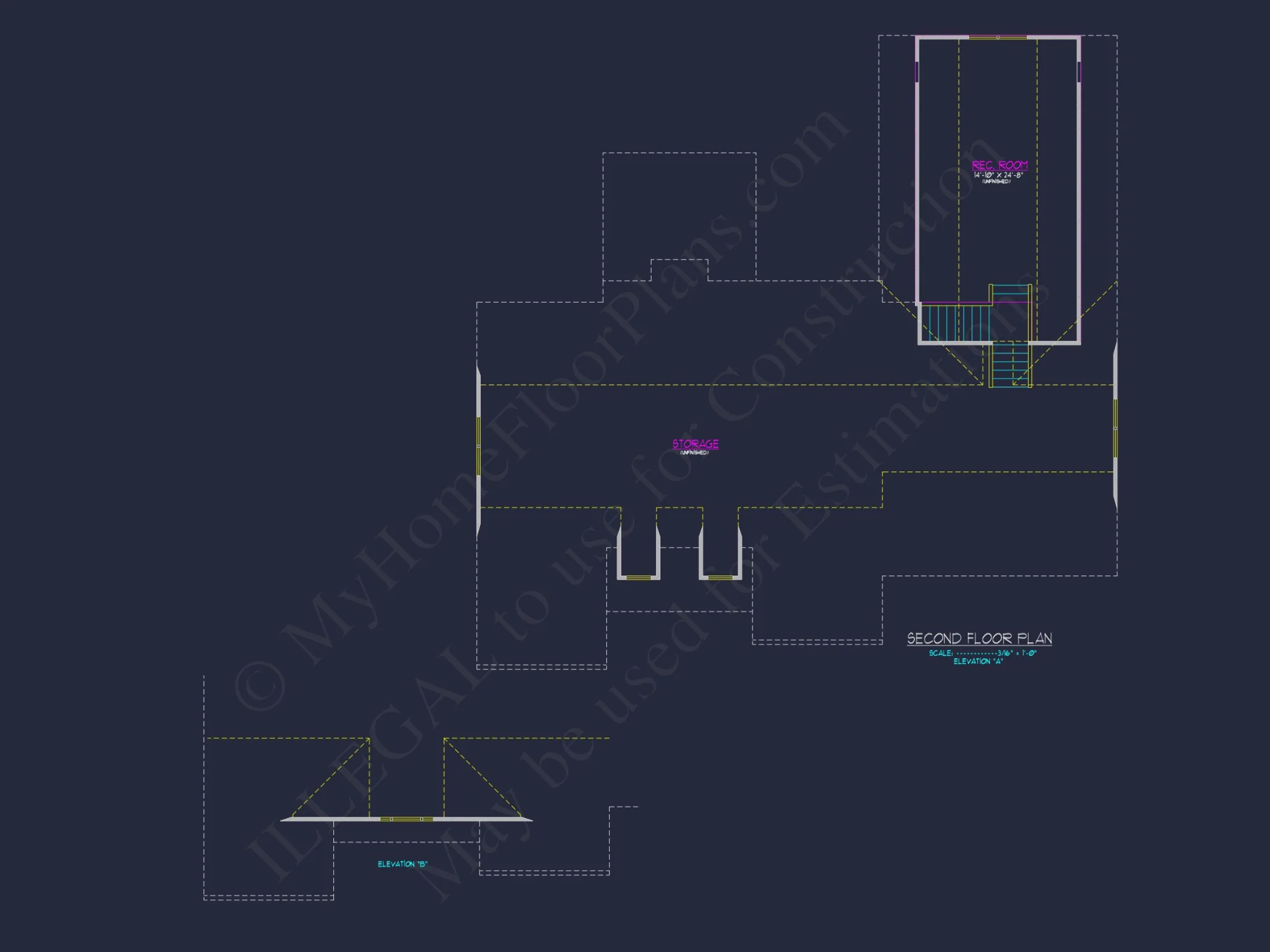 Stunning 2-Story house Plan with CAD Blueprint & Designs