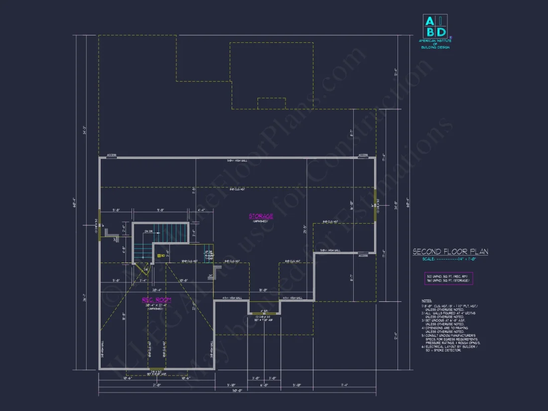 Modern Craftsman house Plan with 2 Floors & 3 Bedrooms
