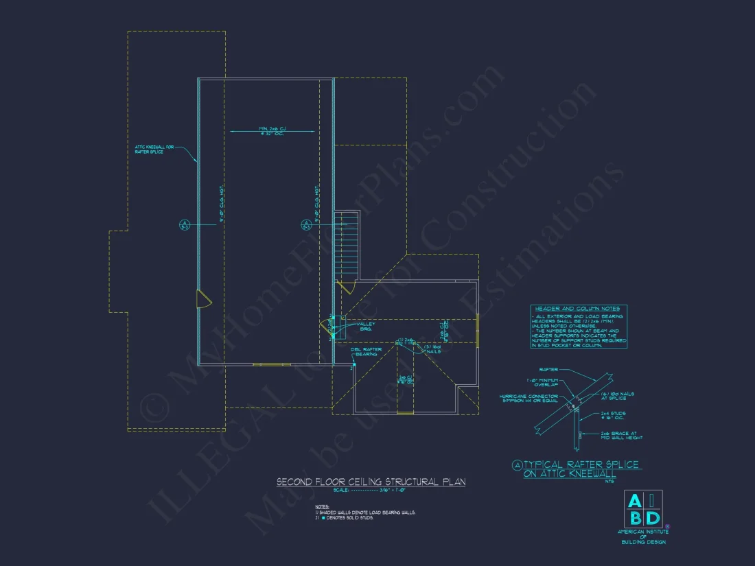 Beautiful house Plan with 2-Story CAD Designs & 3 Bedrooms