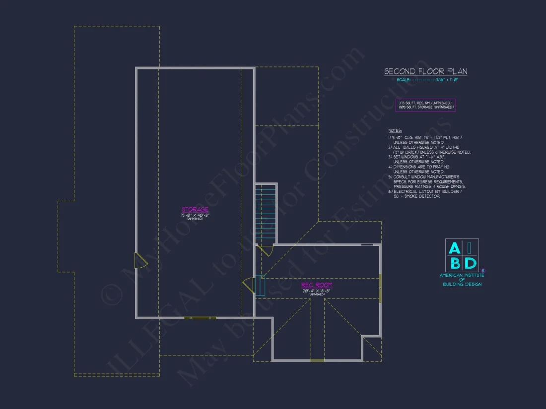 Beautiful house Plan with 2-Story CAD Designs & 3 Bedrooms