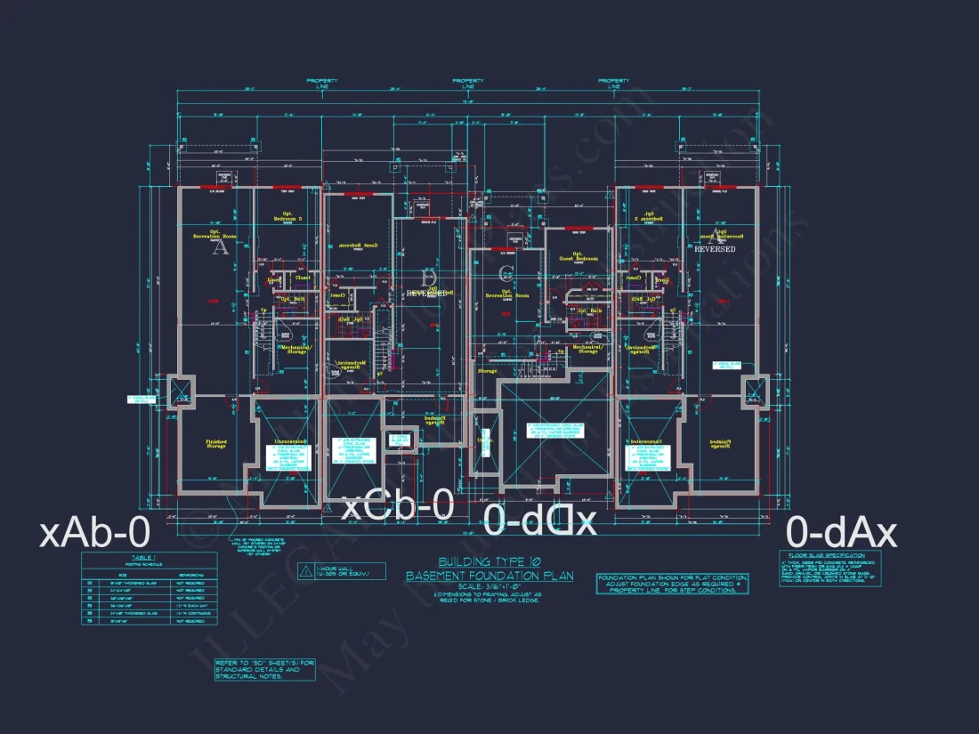Stylish 3-Bedroom Townhome Plan with CAD and Blueprints