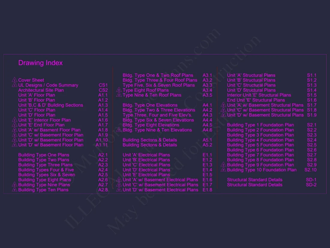 6-Unit Townhome Floor Plan: Detailed CAD Blueprint for Stunning Architecture Designs