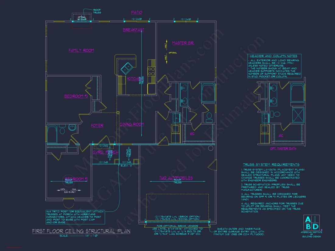 Modern Ranch house Plan with Spacious Layout and 3 Bedrooms