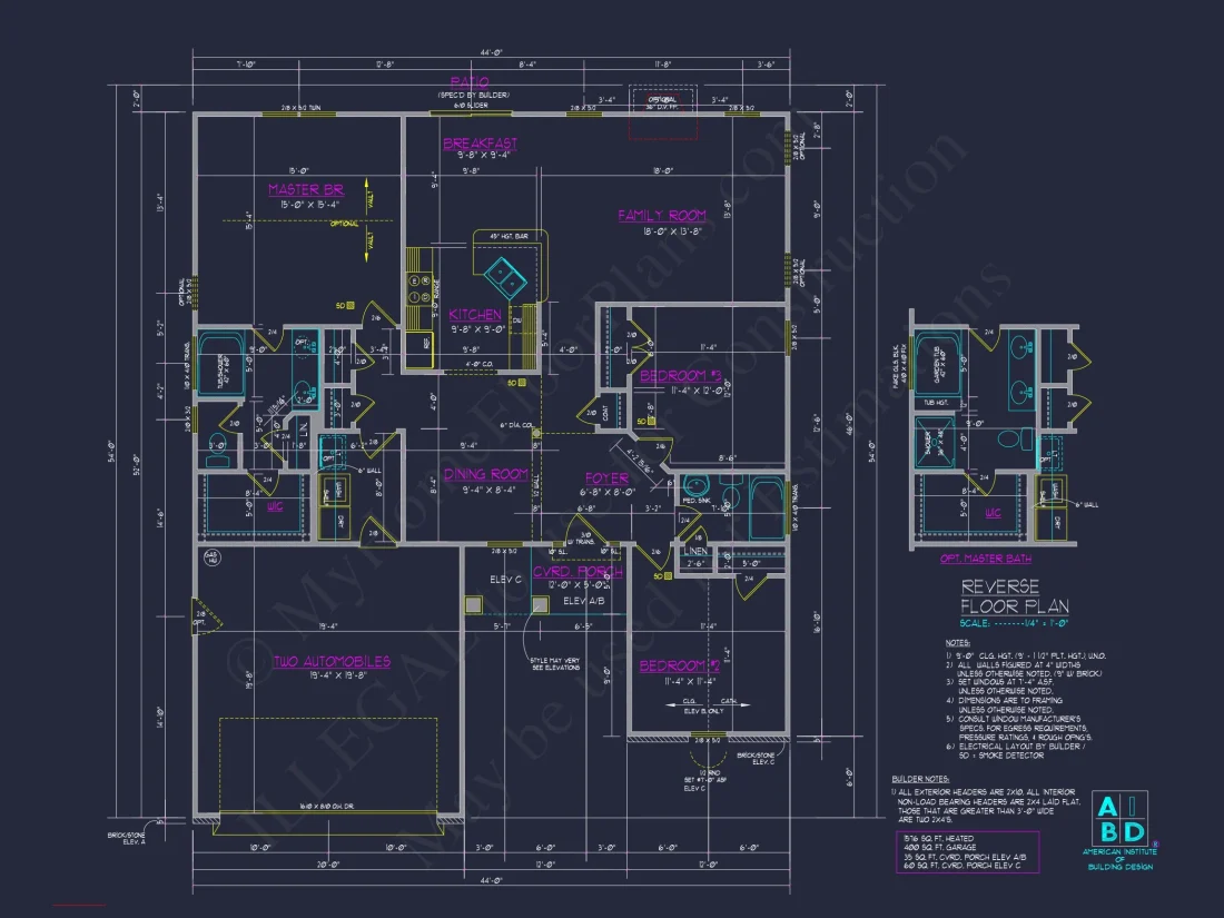 Modern Ranch house Plan with Spacious Layout and 3 Bedrooms