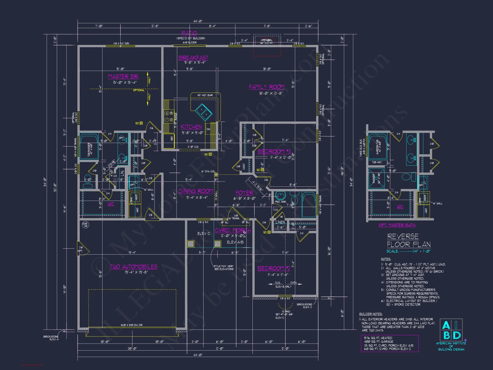 Modern Ranch house Plan with Spacious Layout and 3 Bedrooms