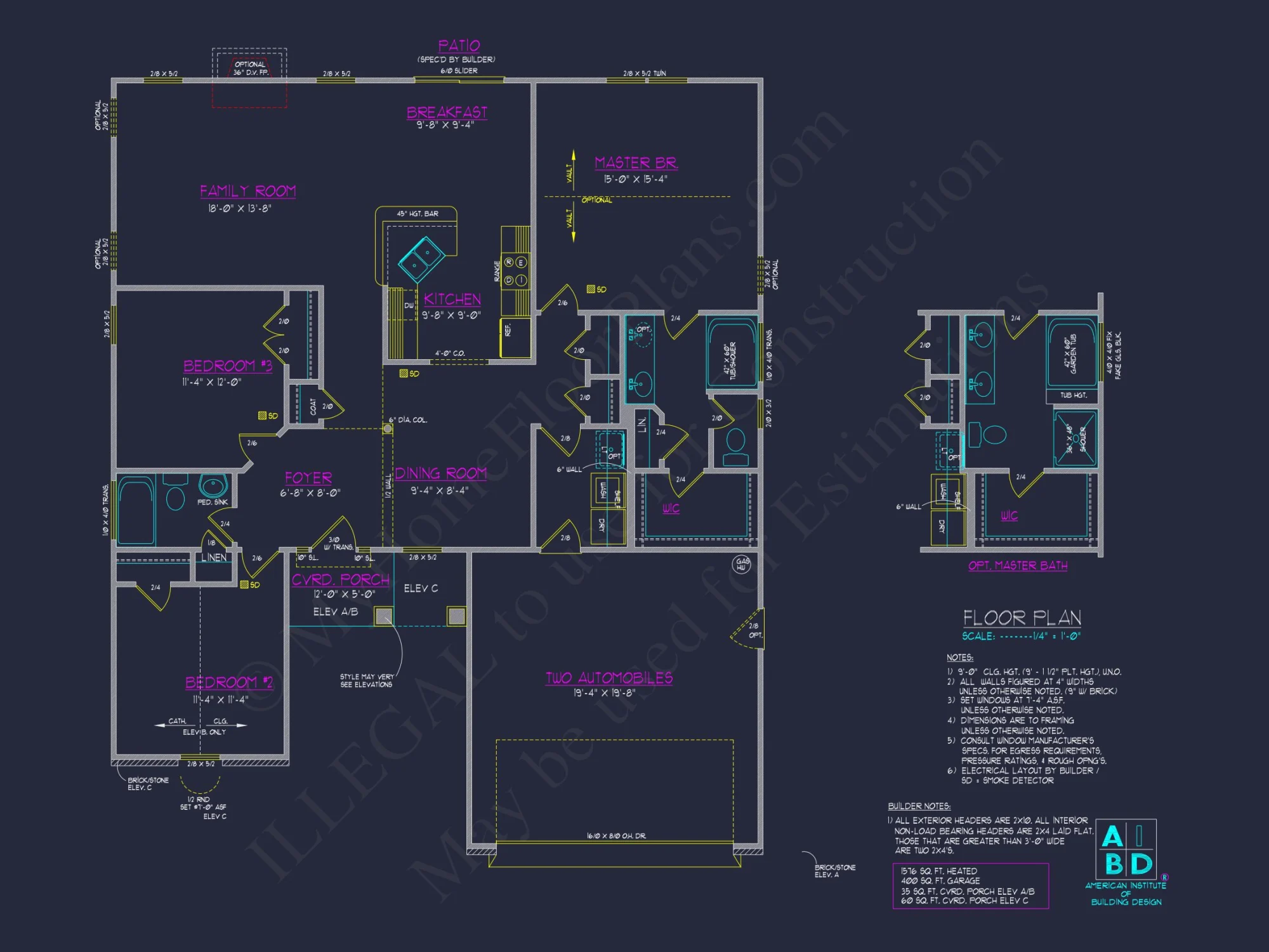 Modern Ranch house Plan with Spacious Layout and 3 Bedrooms