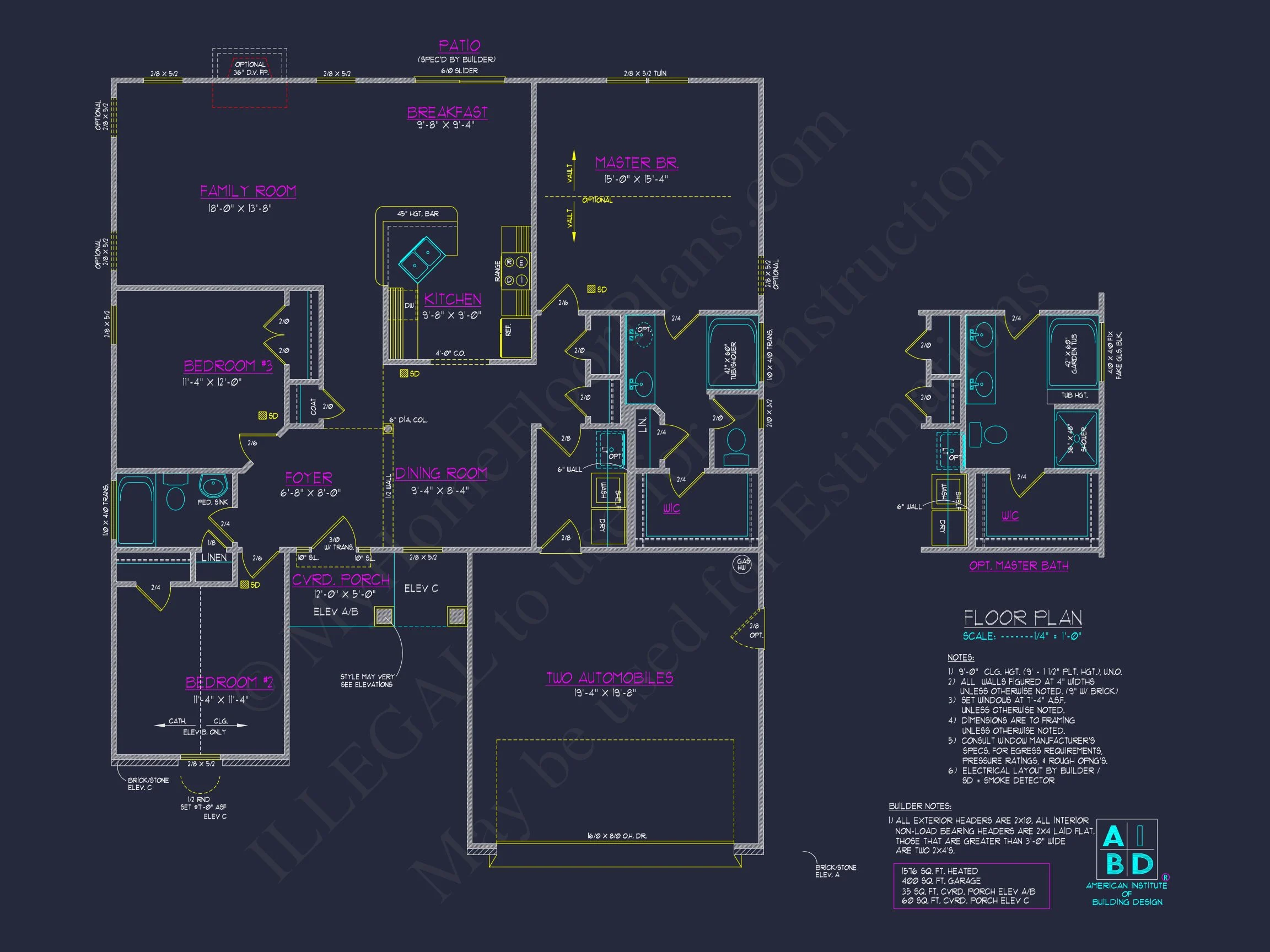 Modern Ranch house Plan with Spacious Layout and 3 Bedrooms