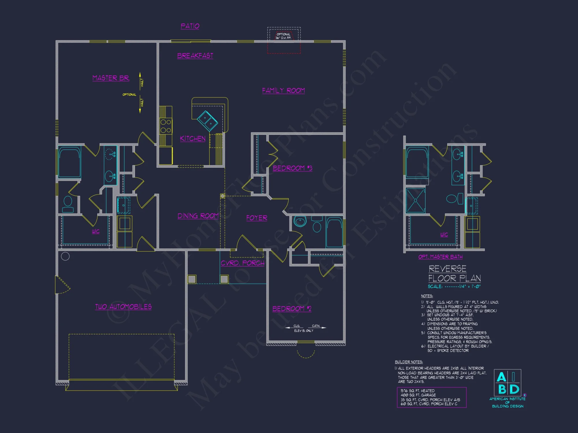 Modern Ranch house Plan with Spacious Layout and 3 Bedrooms