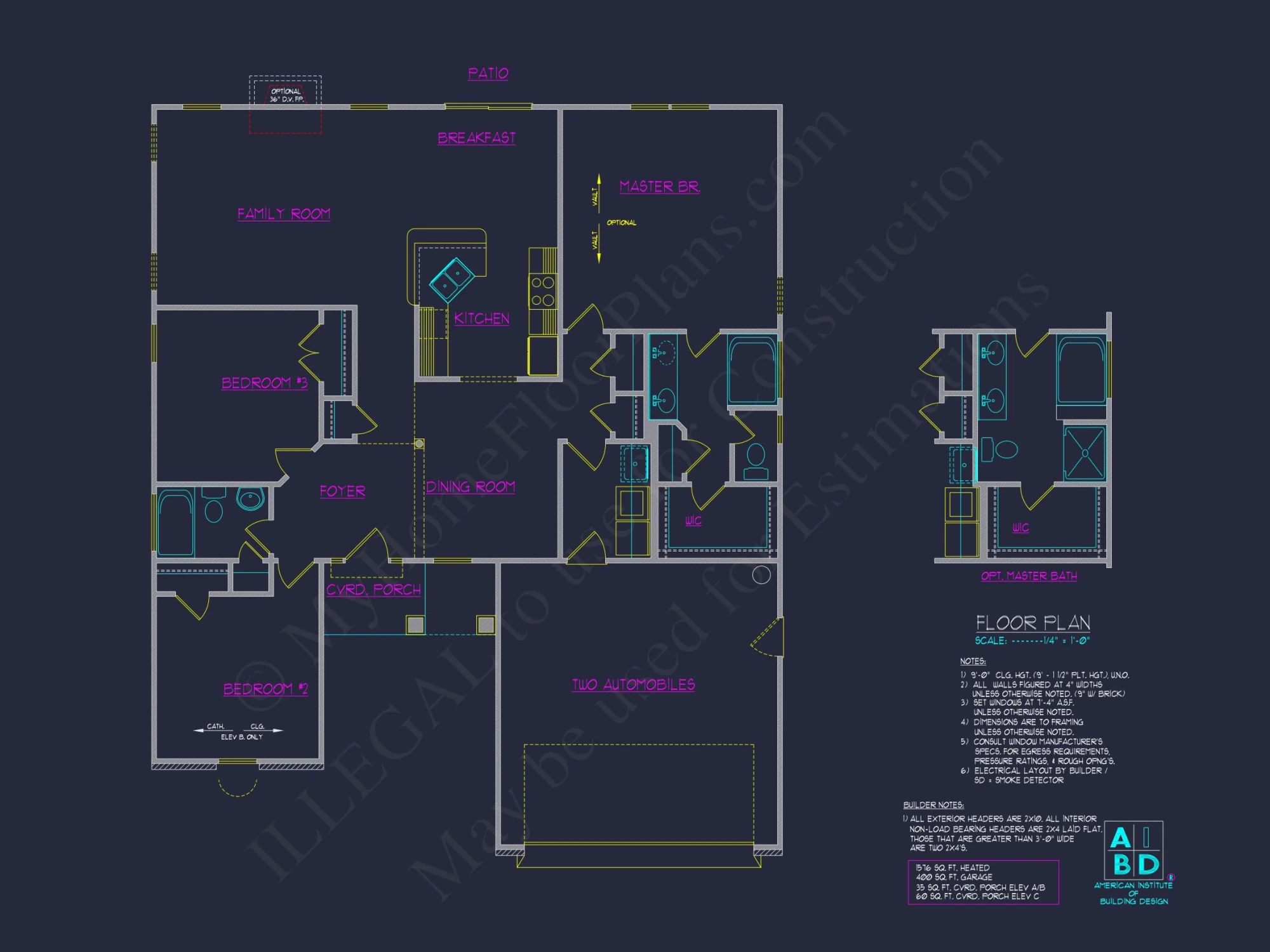 Modern Ranch house Plan with Spacious Layout and 3 Bedrooms