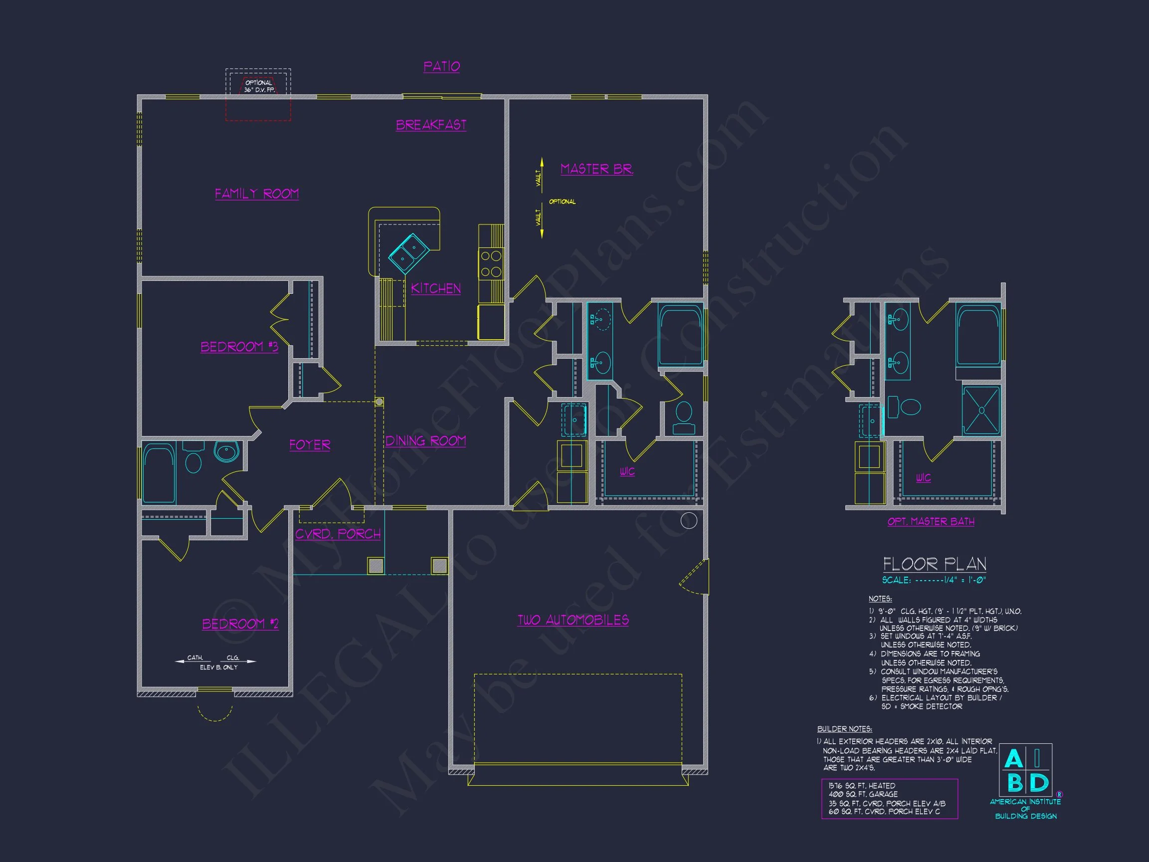 Modern Ranch house Plan with Spacious Layout and 3 Bedrooms