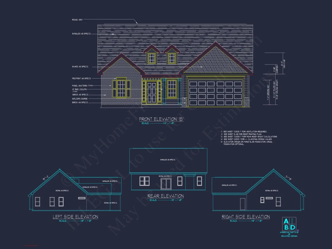 Modern Ranch house Plan with Spacious Layout and 3 Bedrooms