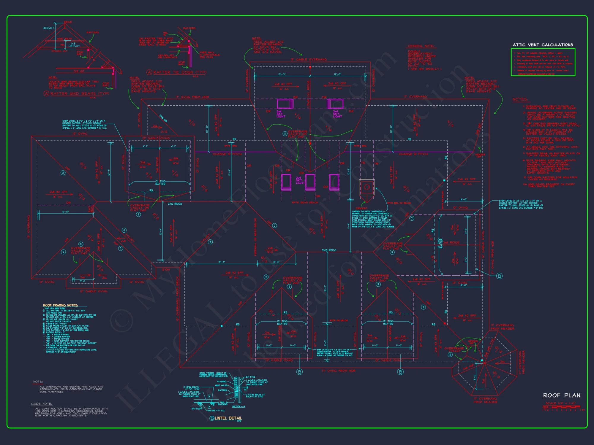 Luxury 2-Story house Plan with 3309 Sq. Ft. and CAD Blueprint