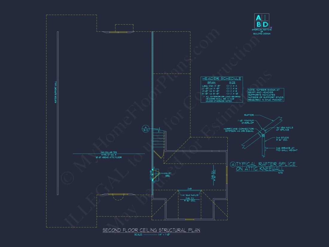 Beautiful 2-Story house Plan with 3 Bedrooms & CAD Designs