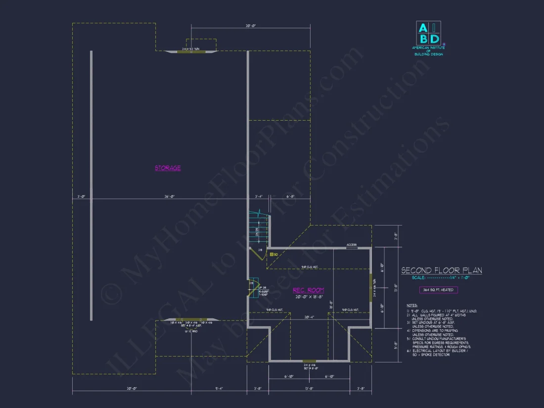 Beautiful 2-Story house Plan with 3 Bedrooms & CAD Designs