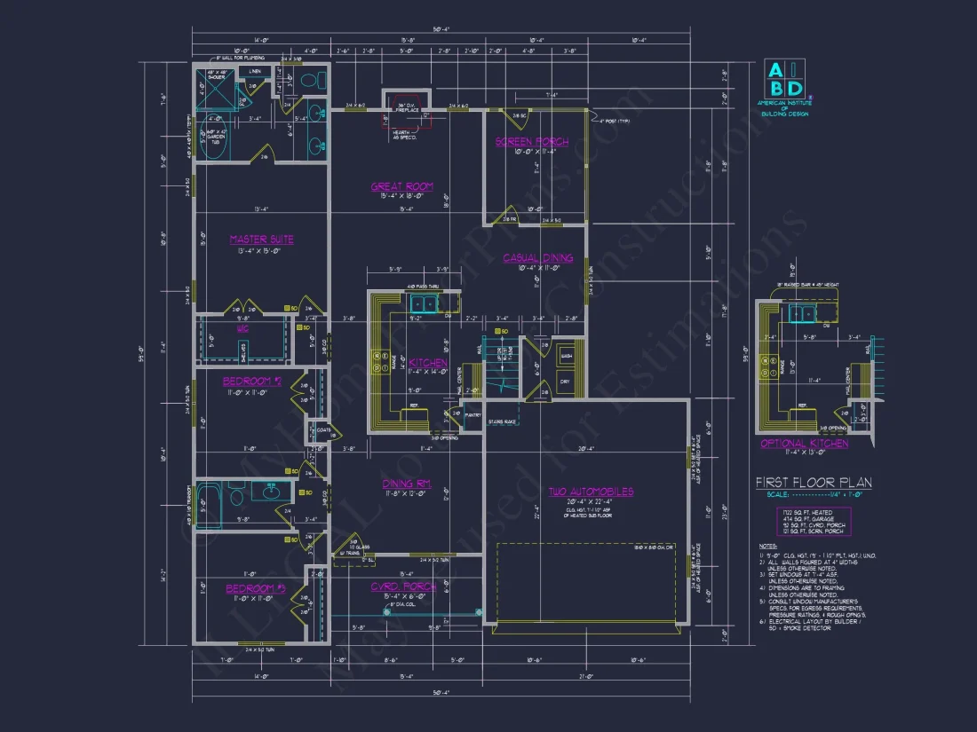 Beautiful 2-Story house Plan with 3 Bedrooms & CAD Designs