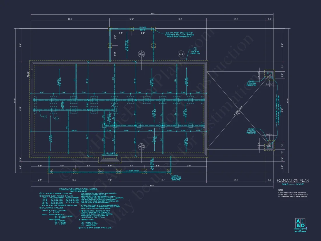 Spacious 2-Story house Plan with CAD Designs & Blueprints