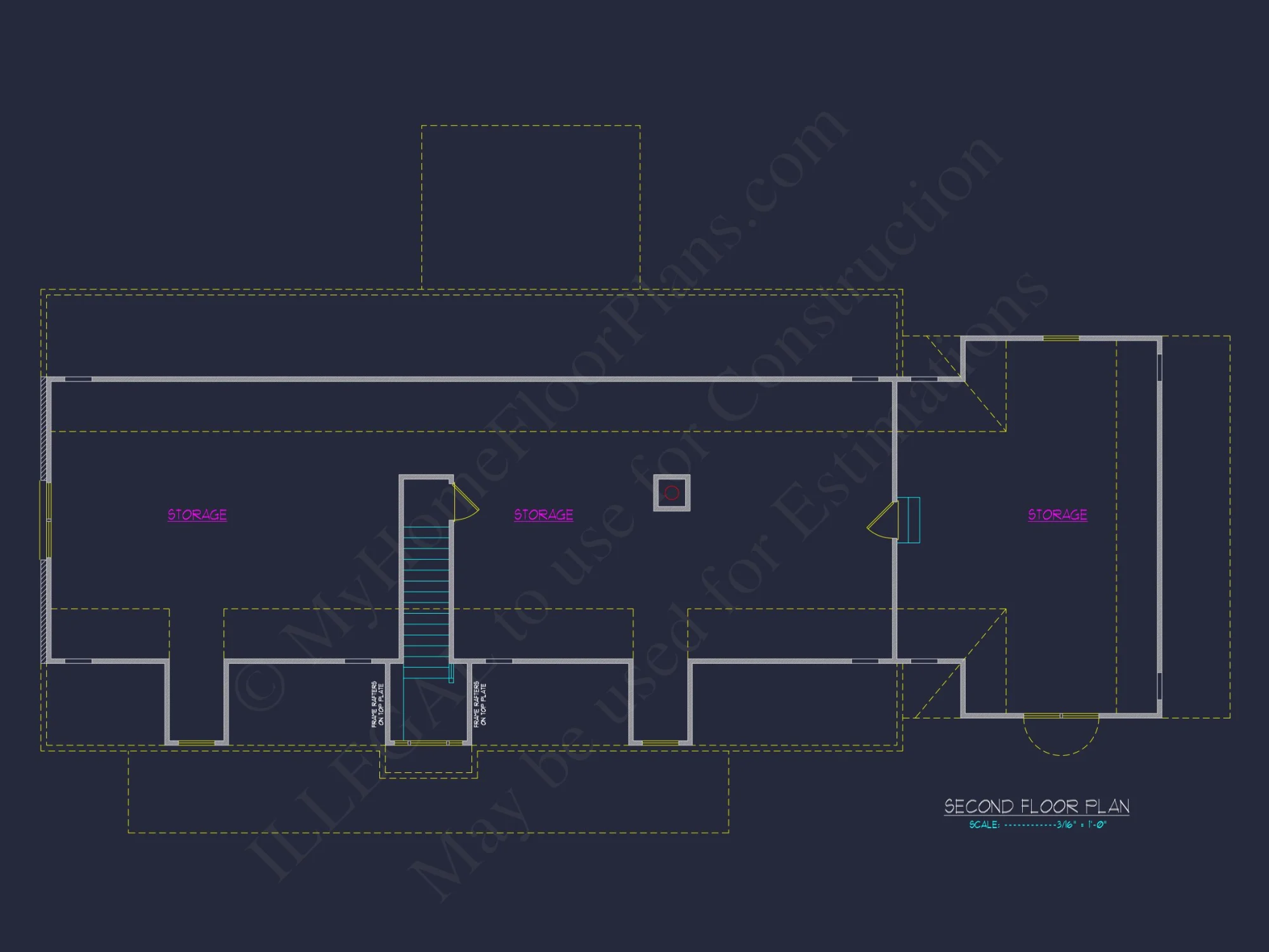 Spacious 2-Story house Plan with CAD Designs & Blueprints