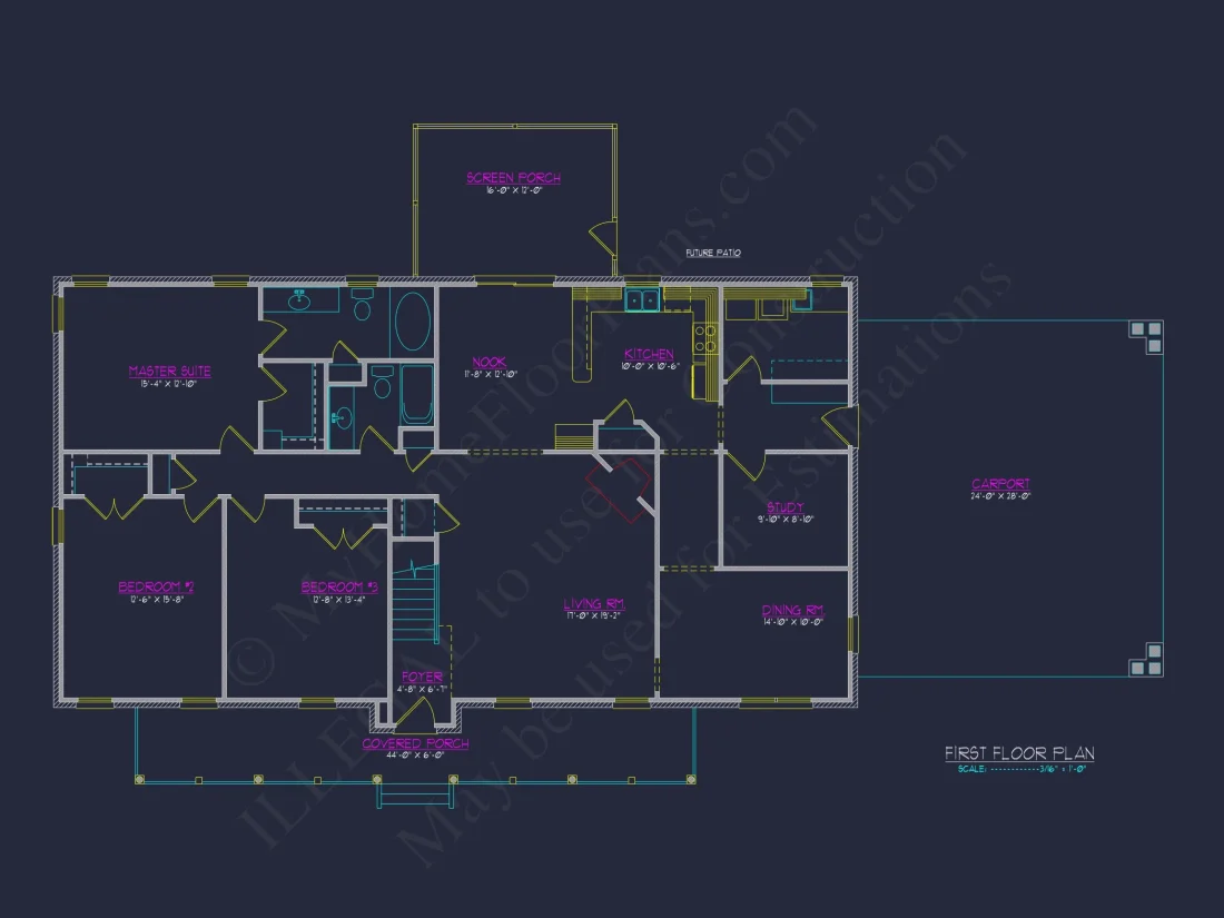 Spacious 2-Story house Plan with CAD Designs & Blueprints