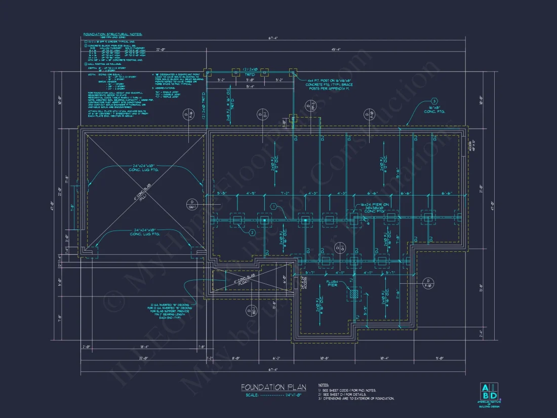 Modern 2-Story house Plan with 3 Bedrooms, 2 Baths, and Garage