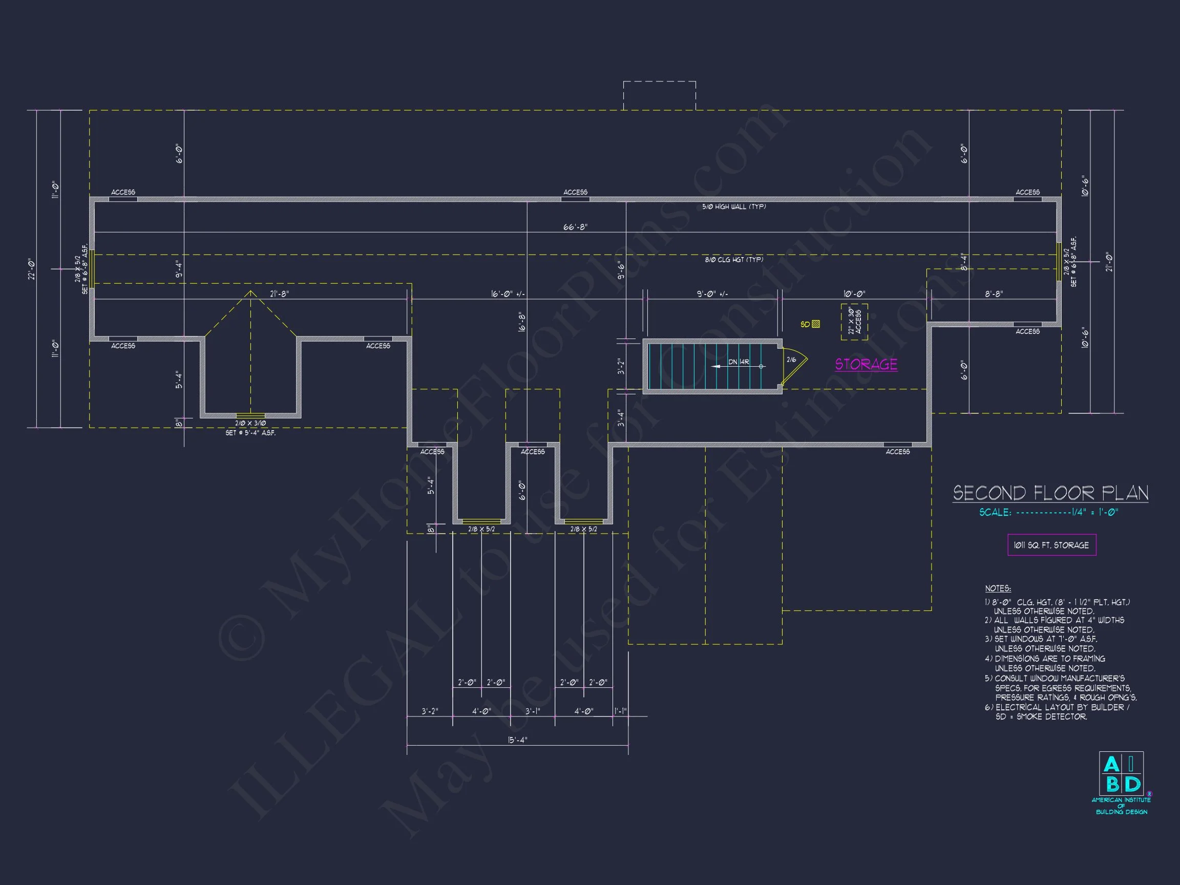 8-1447 HOUSE PLAN - Modern 2-Story House Plan with 3 Bedrooms, 2 Baths, and Garage 7 Modern 2-Story house Plan with 3 Bedrooms, 2 Baths, and Garage