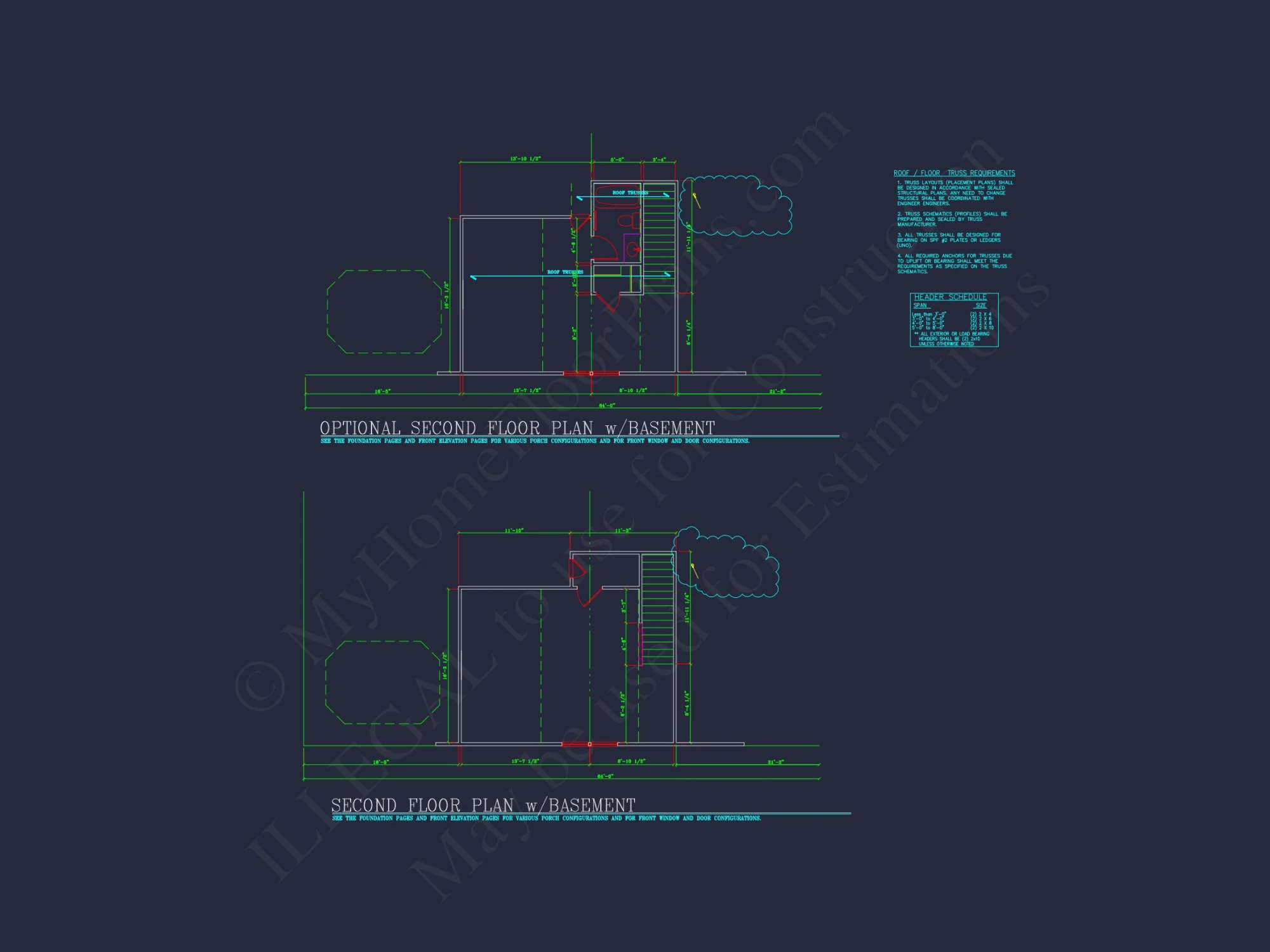 Elegant house Plan with Detailed Blueprint and Modern CAD Designs