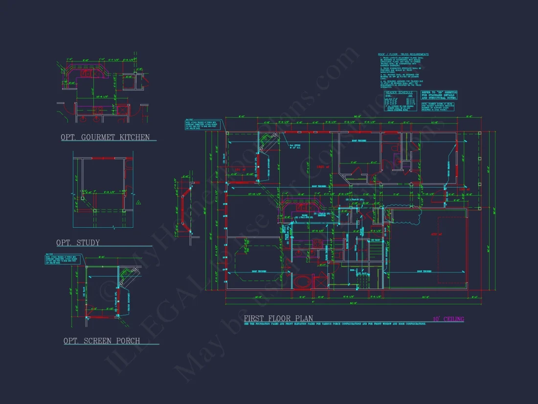 Elegant house Plan with Detailed Blueprint and Modern CAD Designs