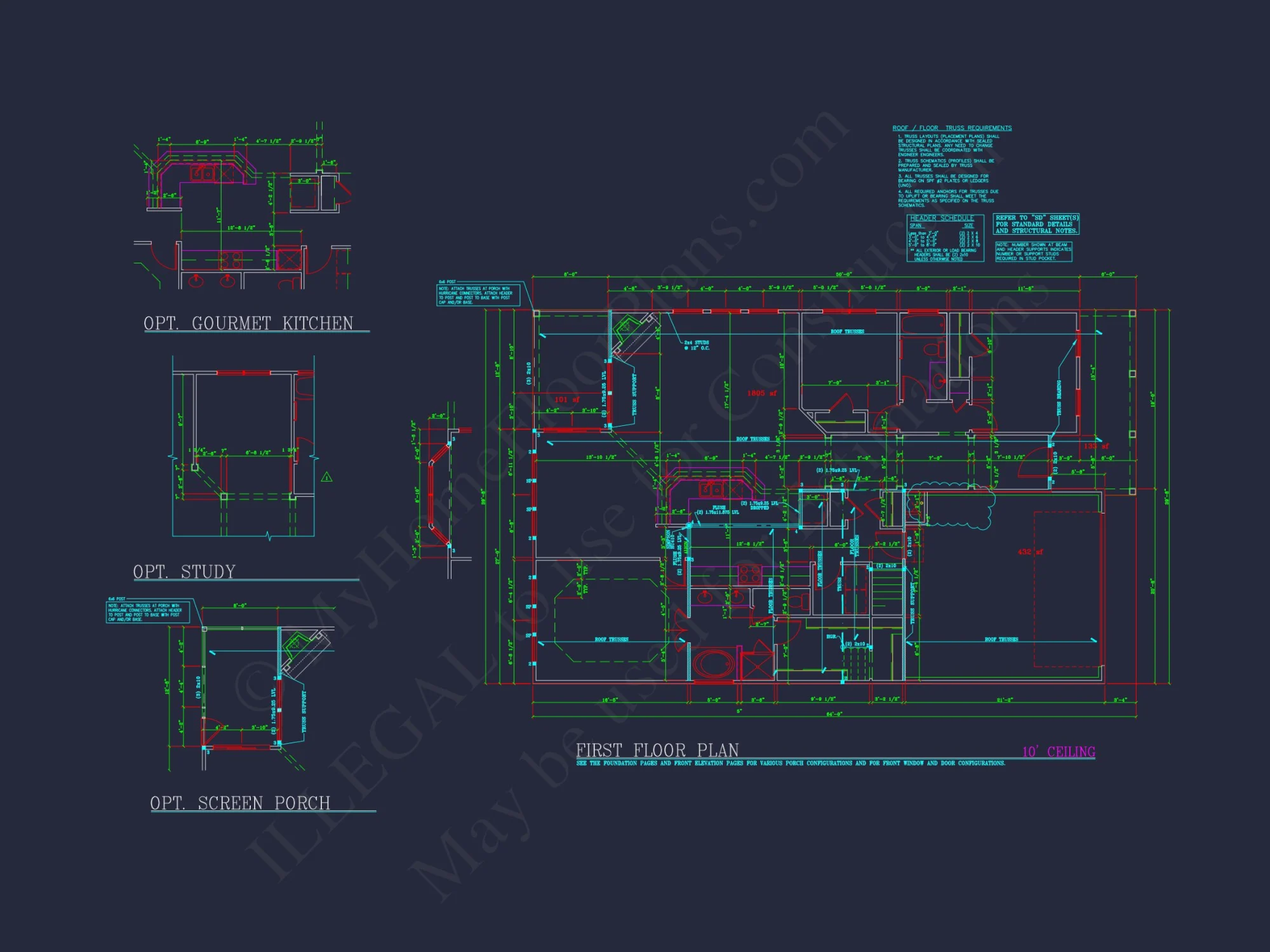 Elegant house Plan with Detailed Blueprint and Modern CAD Designs
