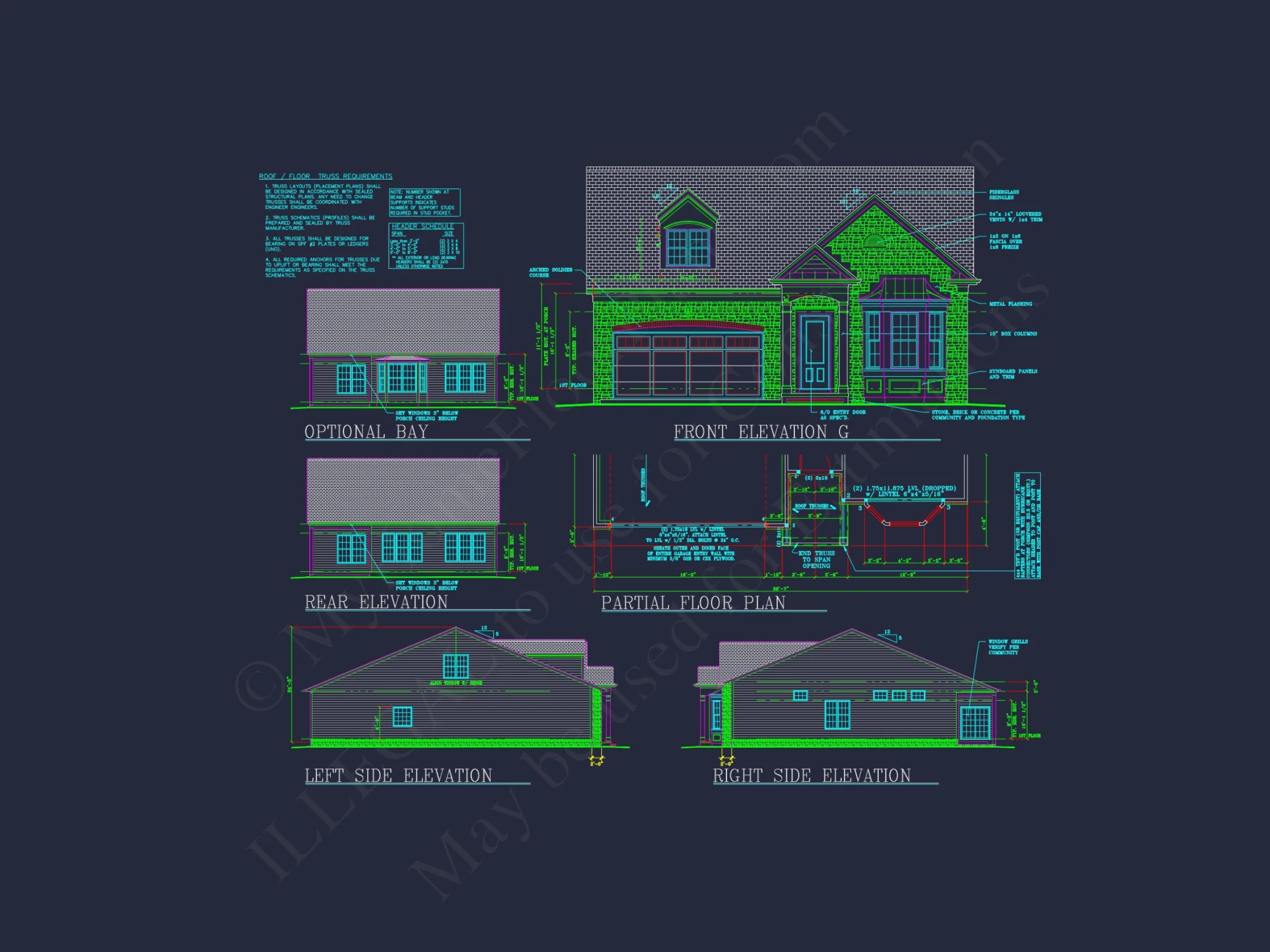 Elegant house Plan with Detailed Blueprint and Modern CAD Designs