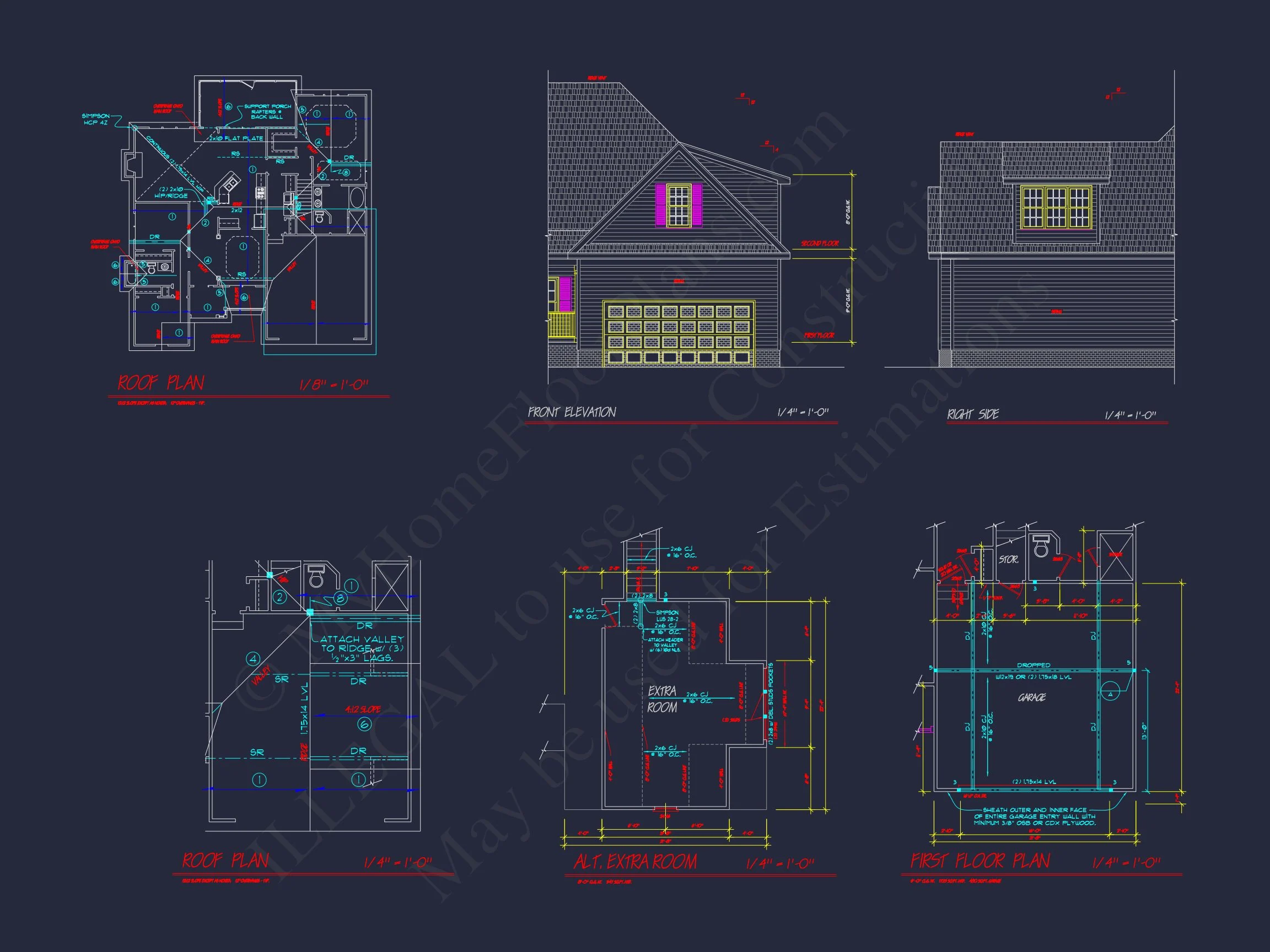 8-1331 HOUSE PLAN - Stylish 2-Story House Plan with 3 Bedrooms, 2 Baths & CAD Designs 9 Stylish 2-Story house Plan with 3 Bedrooms, 2 Baths & CAD Designs
