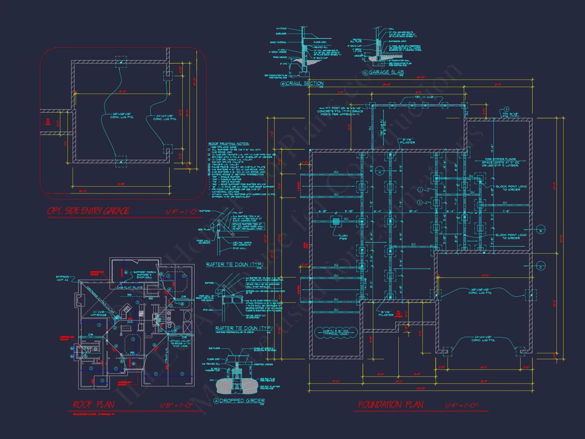 Stylish 2-Story house Plan with 3 Bedrooms, 2 Baths & CAD Designs