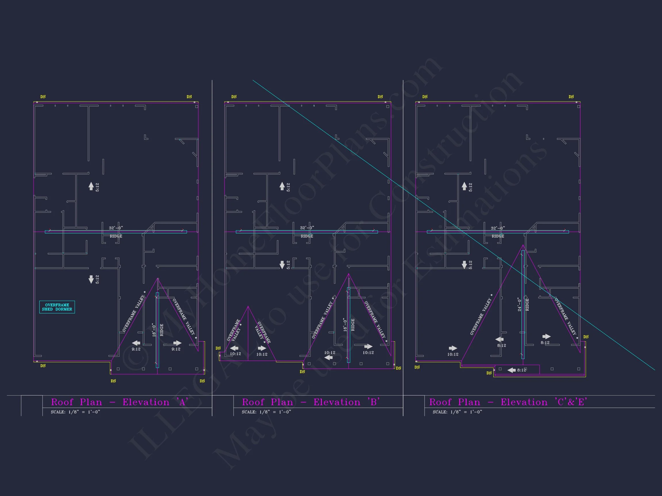 Craftsman house Floor Plan with CAD Blueprints and Designs