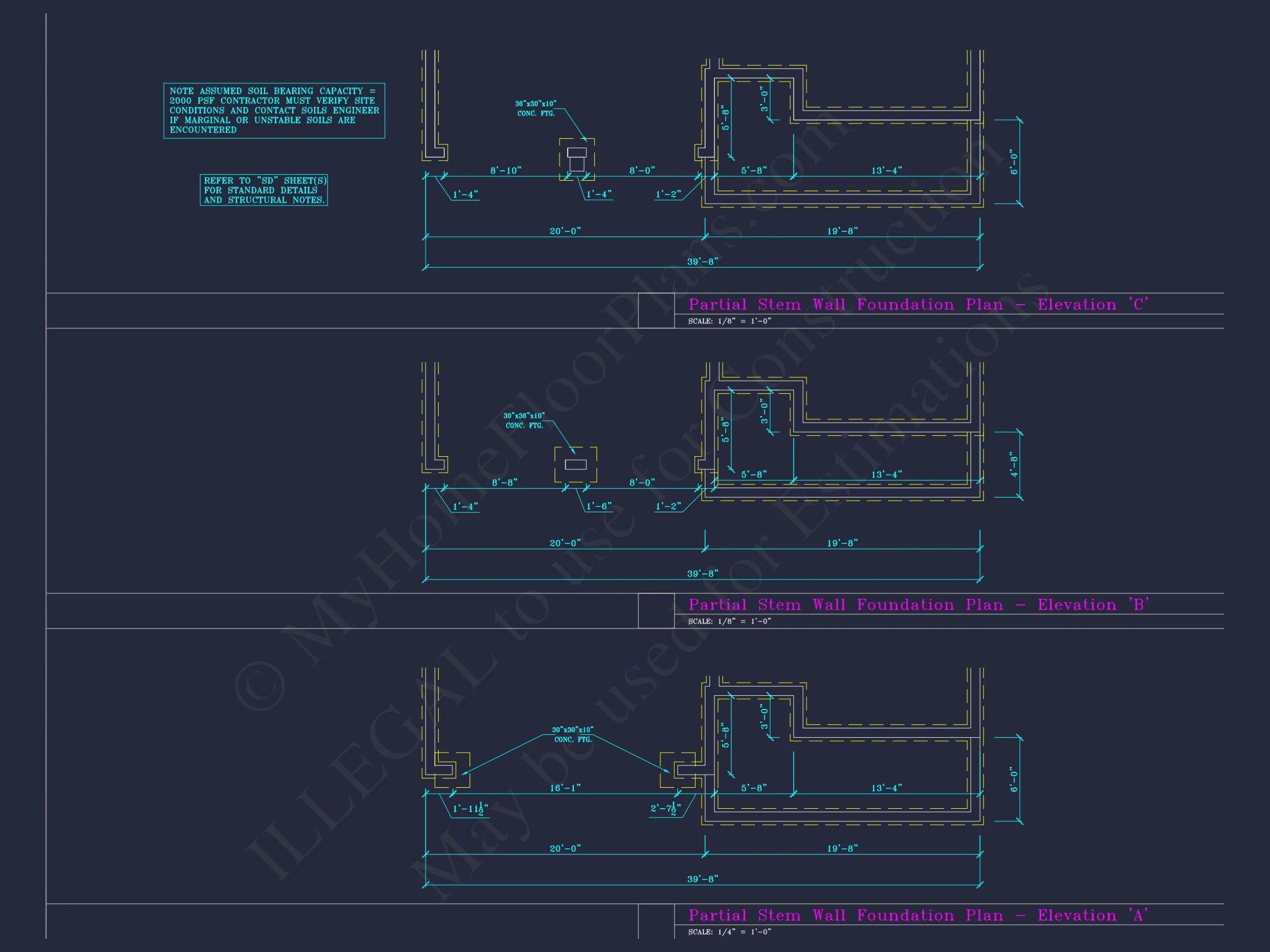 Craftsman house Floor Plan with CAD Blueprints and Designs
