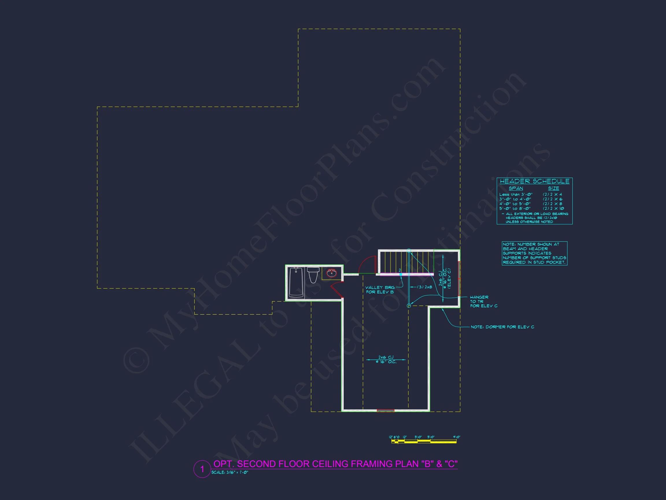 8-1006 HOUSE PLAN - Elegant House Plan with 3 Bedrooms | CAD & Architectural Designs 31 CAD & Architectural Designs