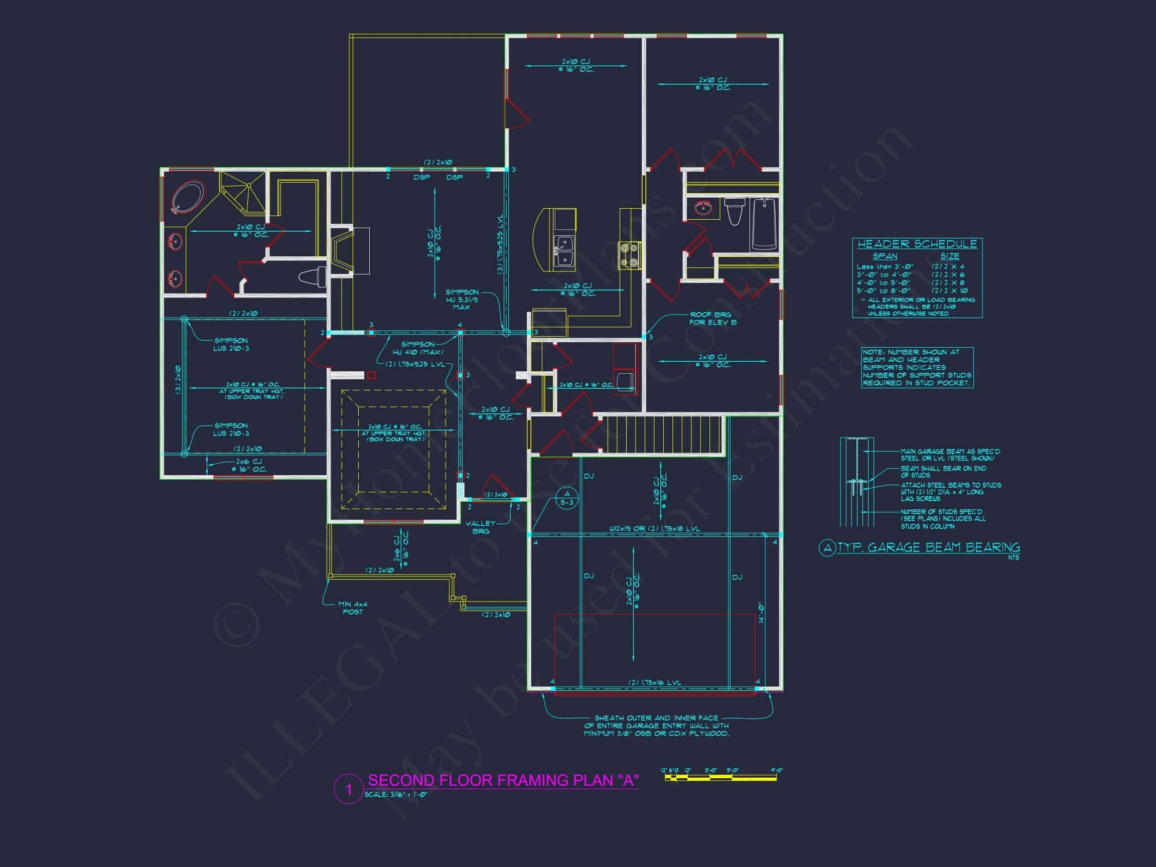 8-1006 HOUSE PLAN - Elegant House Plan with 3 Bedrooms | CAD & Architectural Designs 27 CAD & Architectural Designs
