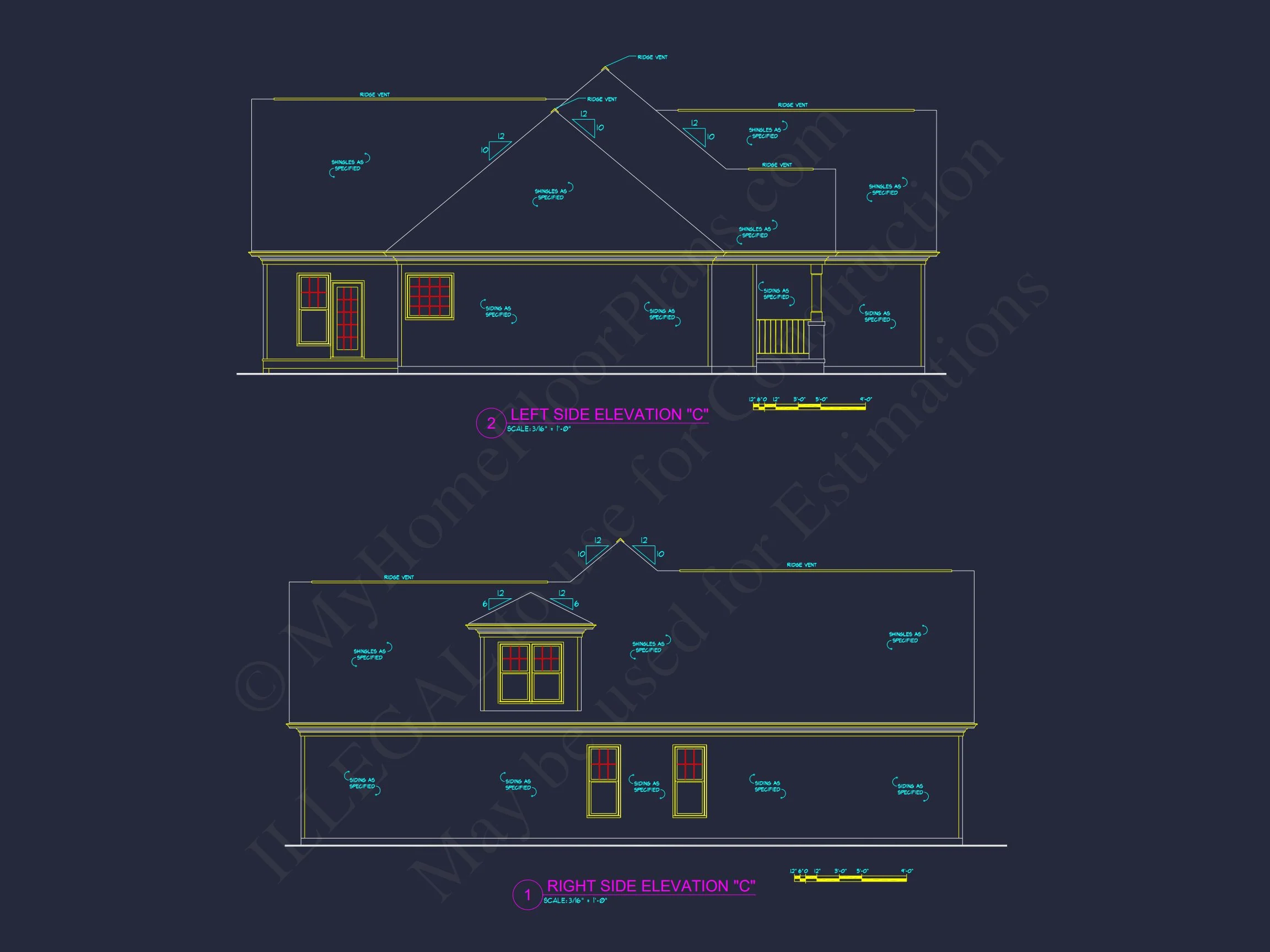 8-1006 HOUSE PLAN - Elegant House Plan with 3 Bedrooms | CAD & Architectural Designs 10 Elegant house Plan with 3 Bedrooms