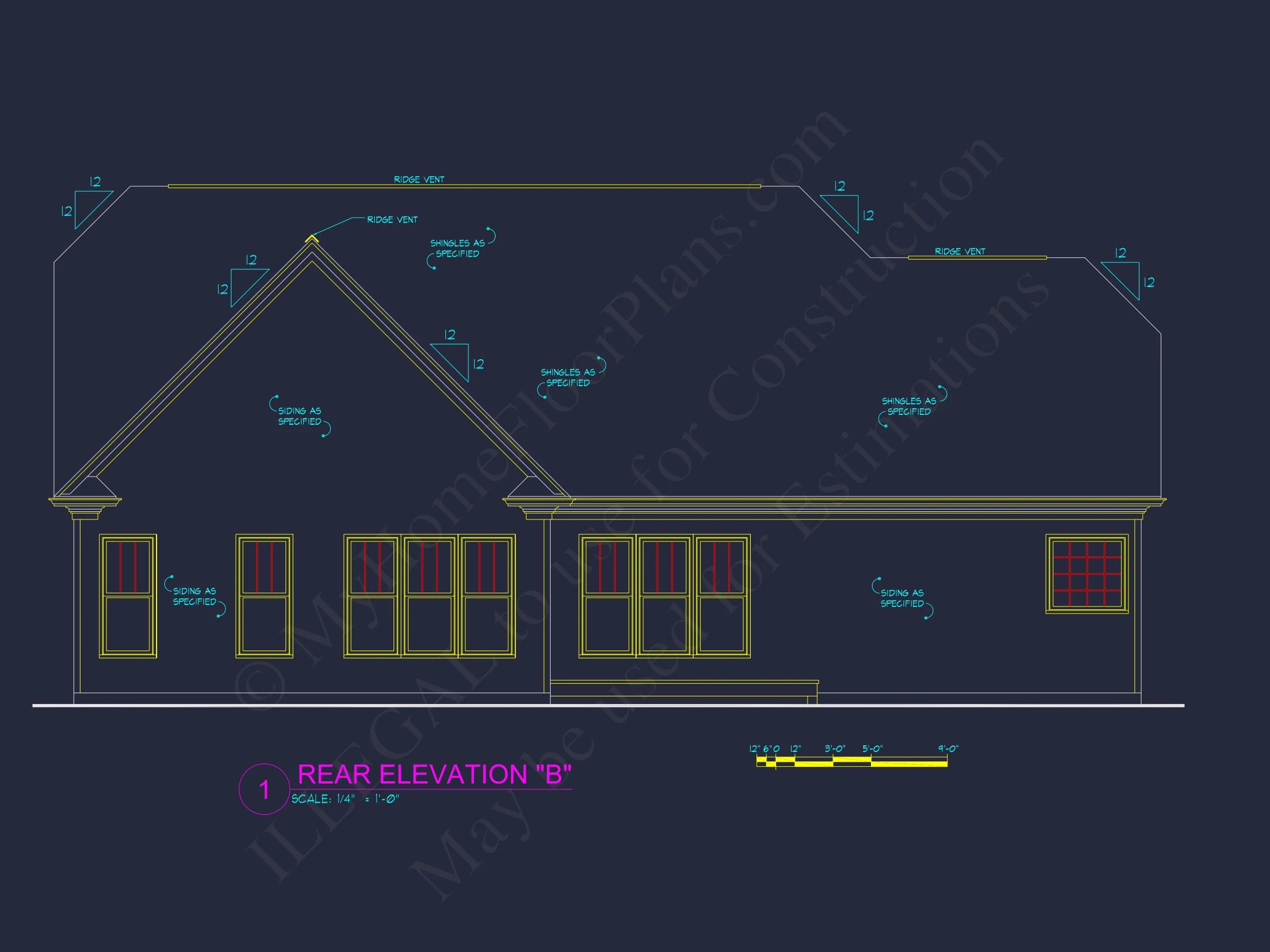 8-1006 HOUSE PLAN - Elegant House Plan with 3 Bedrooms | CAD & Architectural Designs 8 Elegant house Plan with 3 Bedrooms