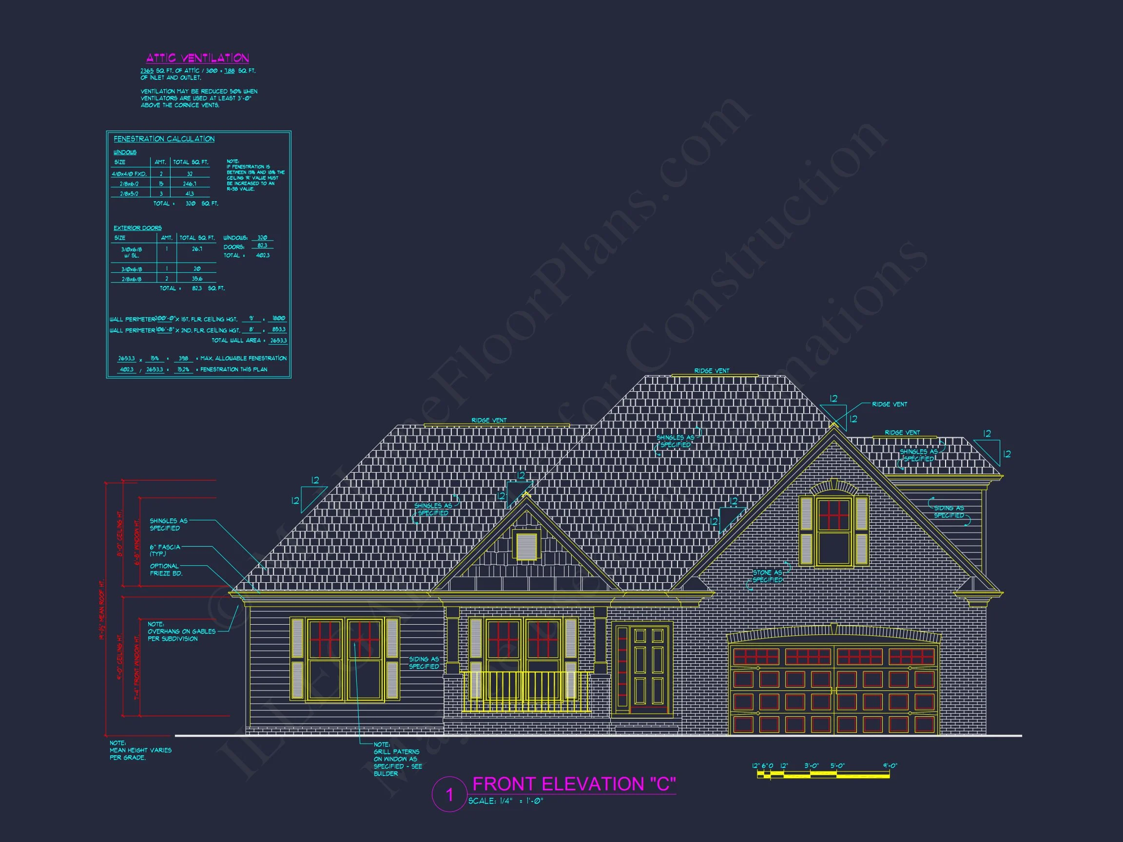 8-1006 HOUSE PLAN - Elegant House Plan with 3 Bedrooms | CAD & Architectural Designs 9 CAD & Architectural Designs