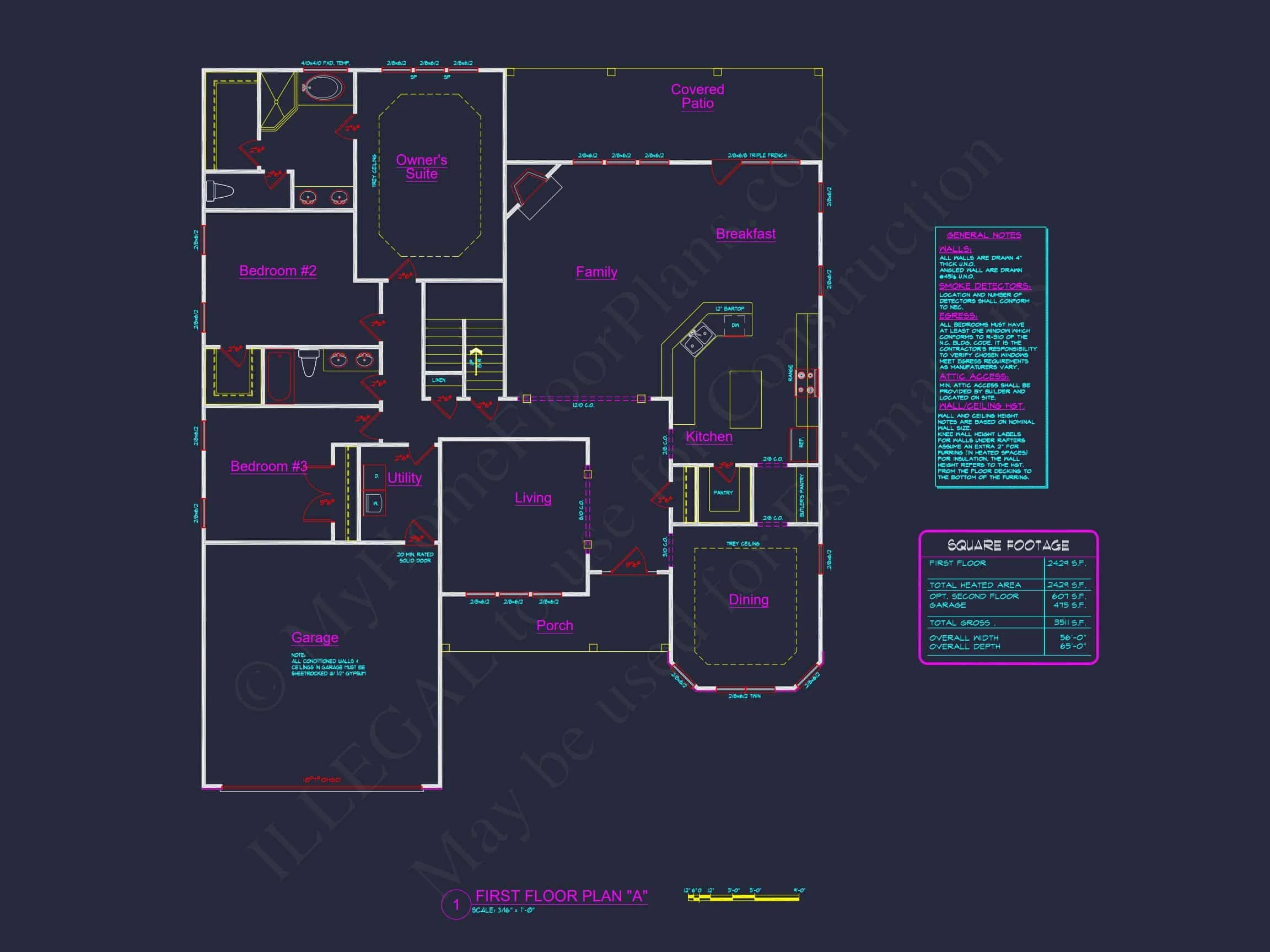Spacious house Plan with 2-Story Design, CAD Blueprints & Features