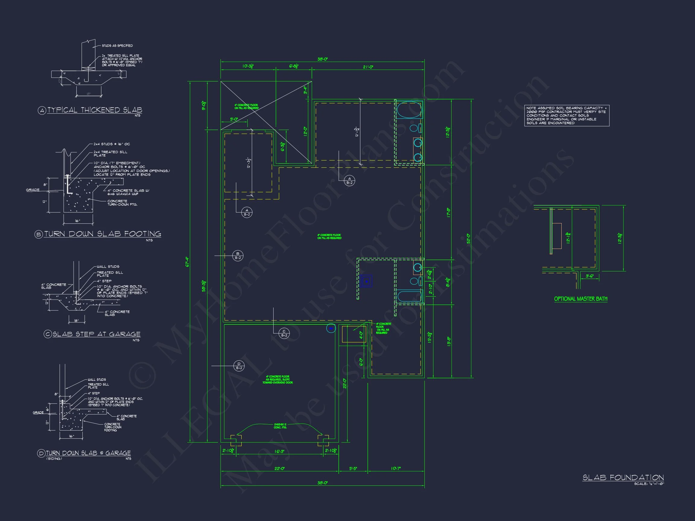 Modern Craftsman house Plan with Spacious 3 Bedrooms and CAD Blueprint
