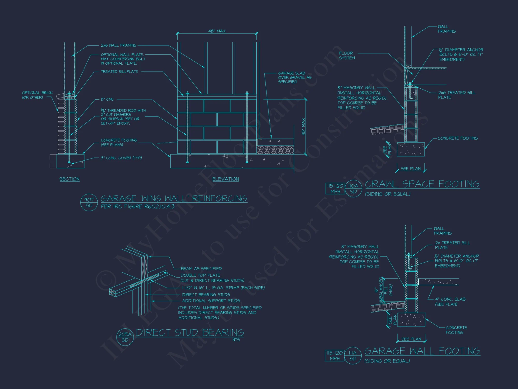 Modern Craftsman house Plan with 3 Floors and Rooftop Terrace