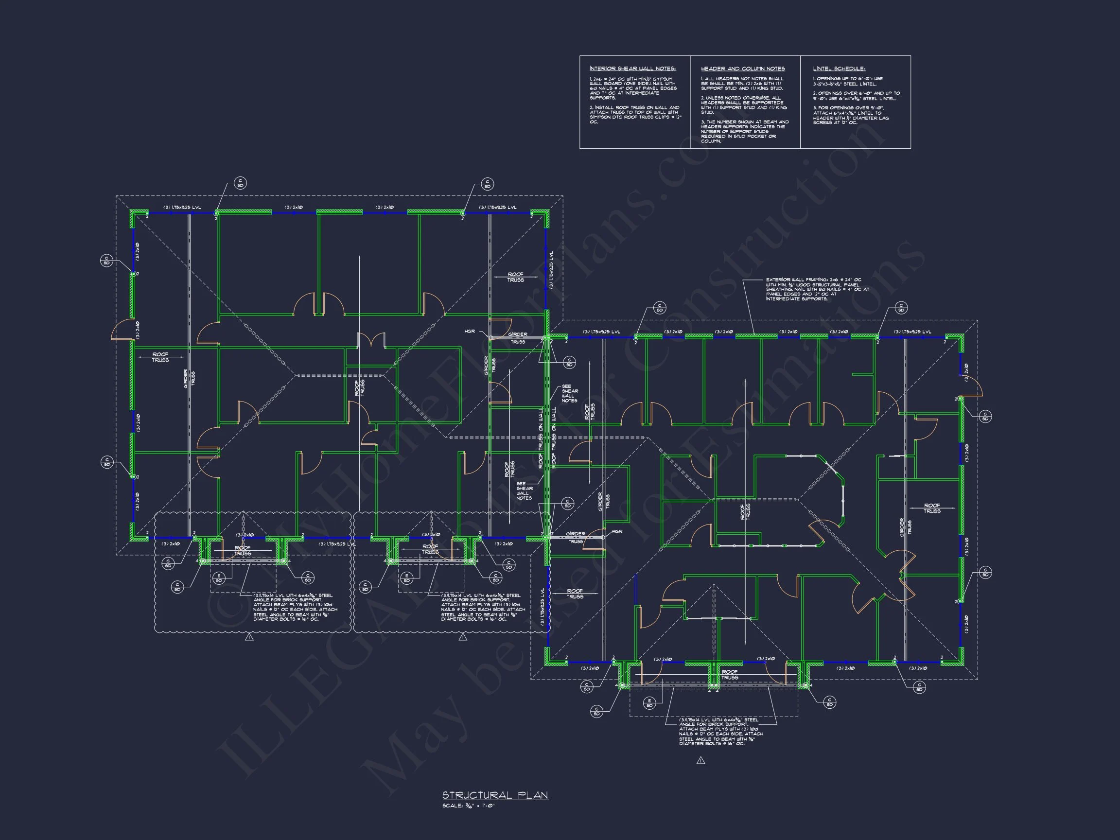 12-1044 HOUSE PLAN - 6,000 Sq Ft Modern Office Plan – Spacious Layout with CAD Designs 9 Modern Office Floor Plan with CAD Architecture and Designs