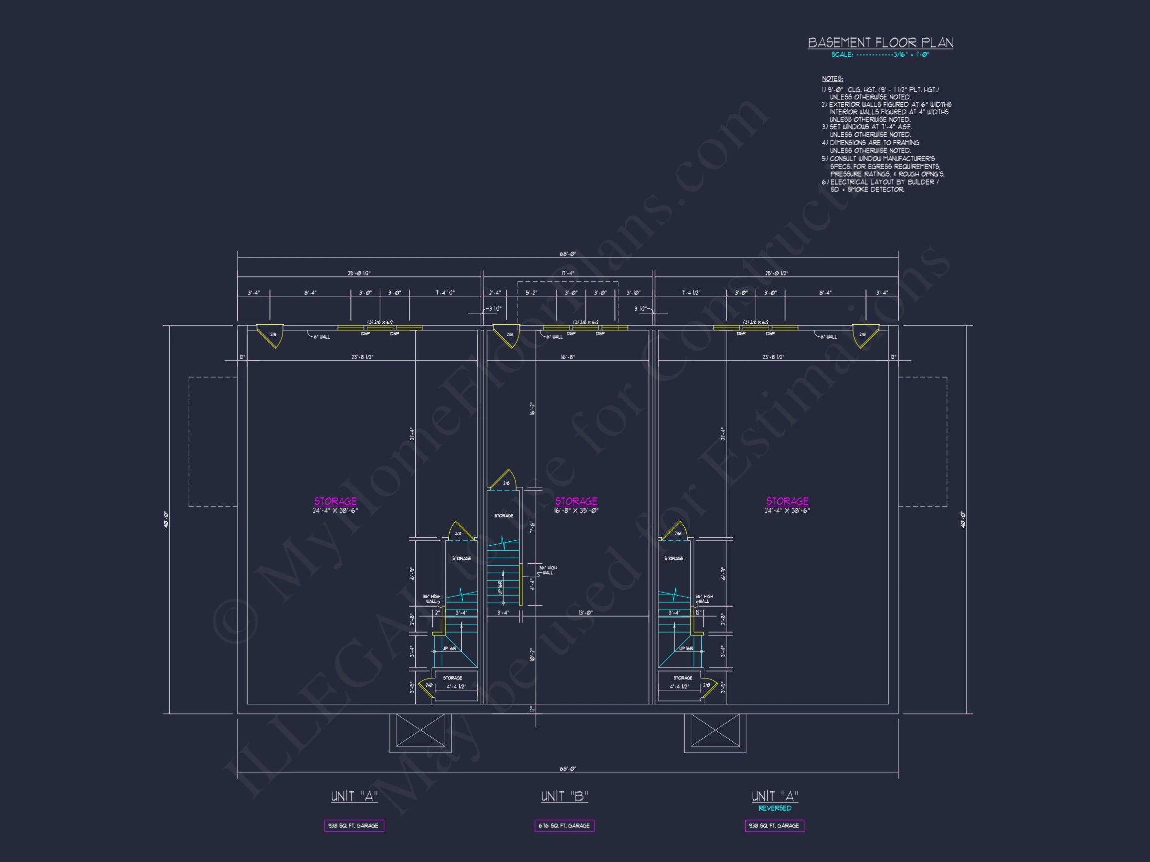 Modern 2-Bedroom Townhome Blueprint with Open Plan Design