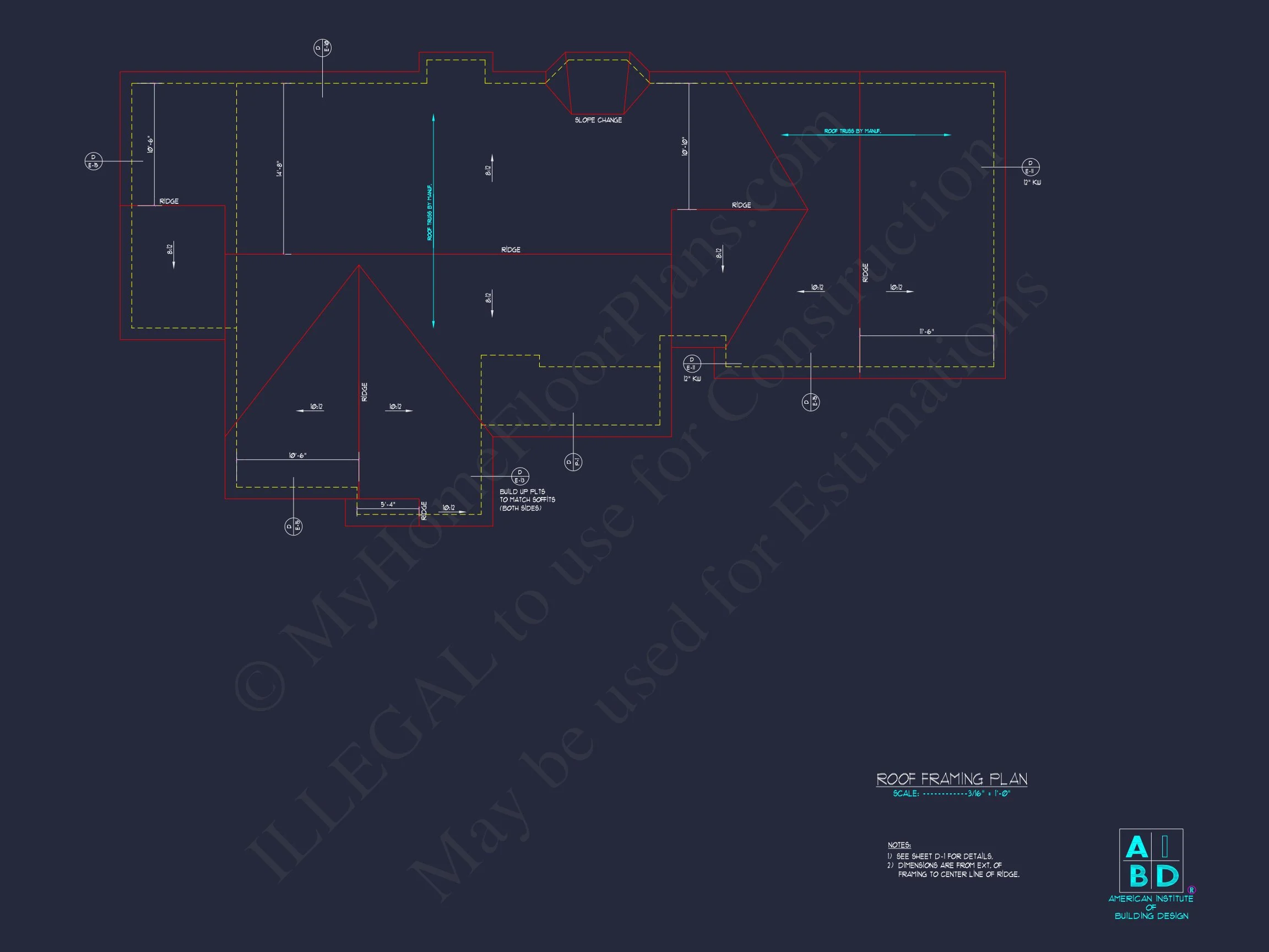 Classic Ranch house Plan with 1 Story and 2-Car Garage