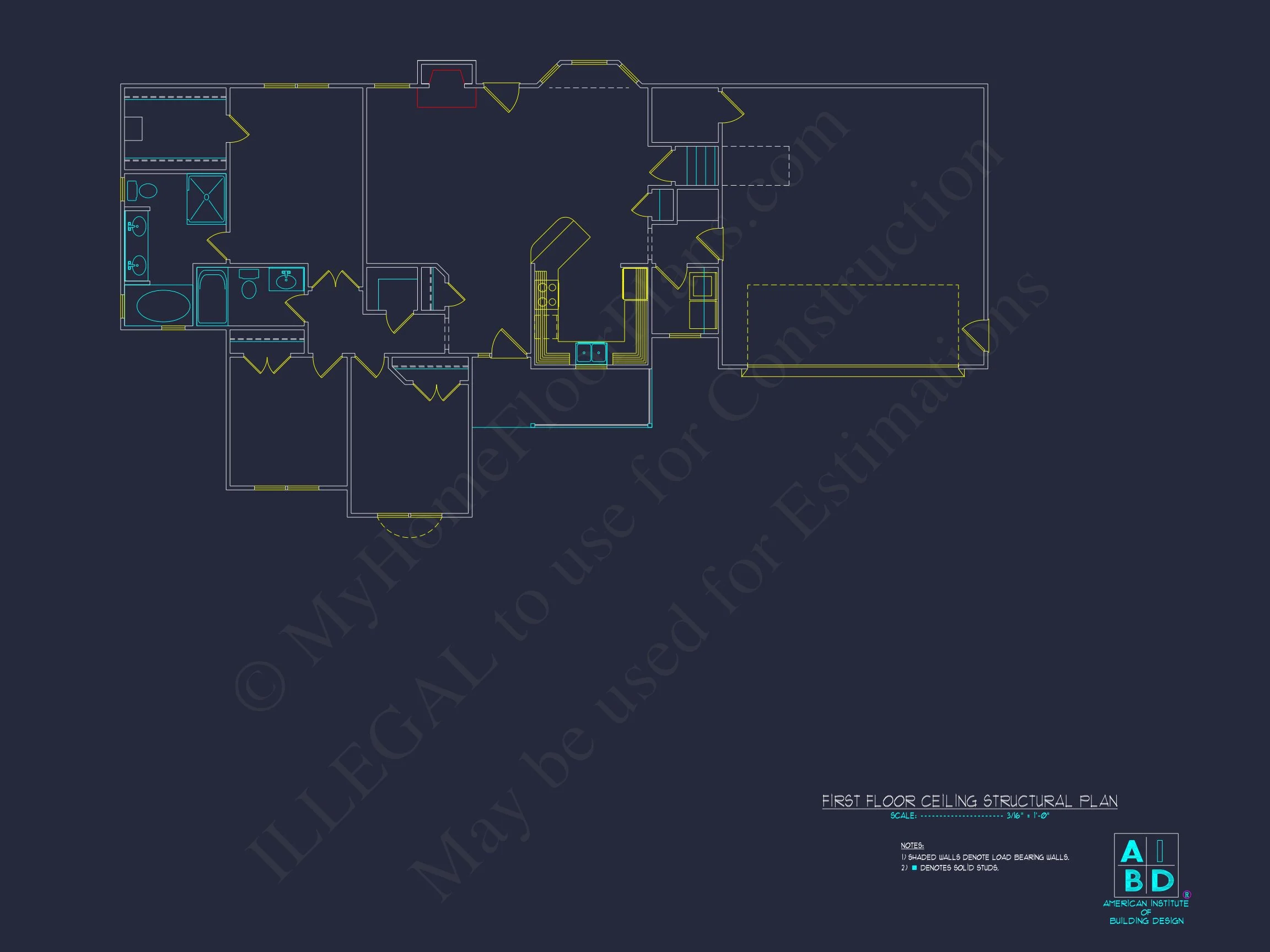 Classic Ranch house Plan with 1 Story and 2-Car Garage
