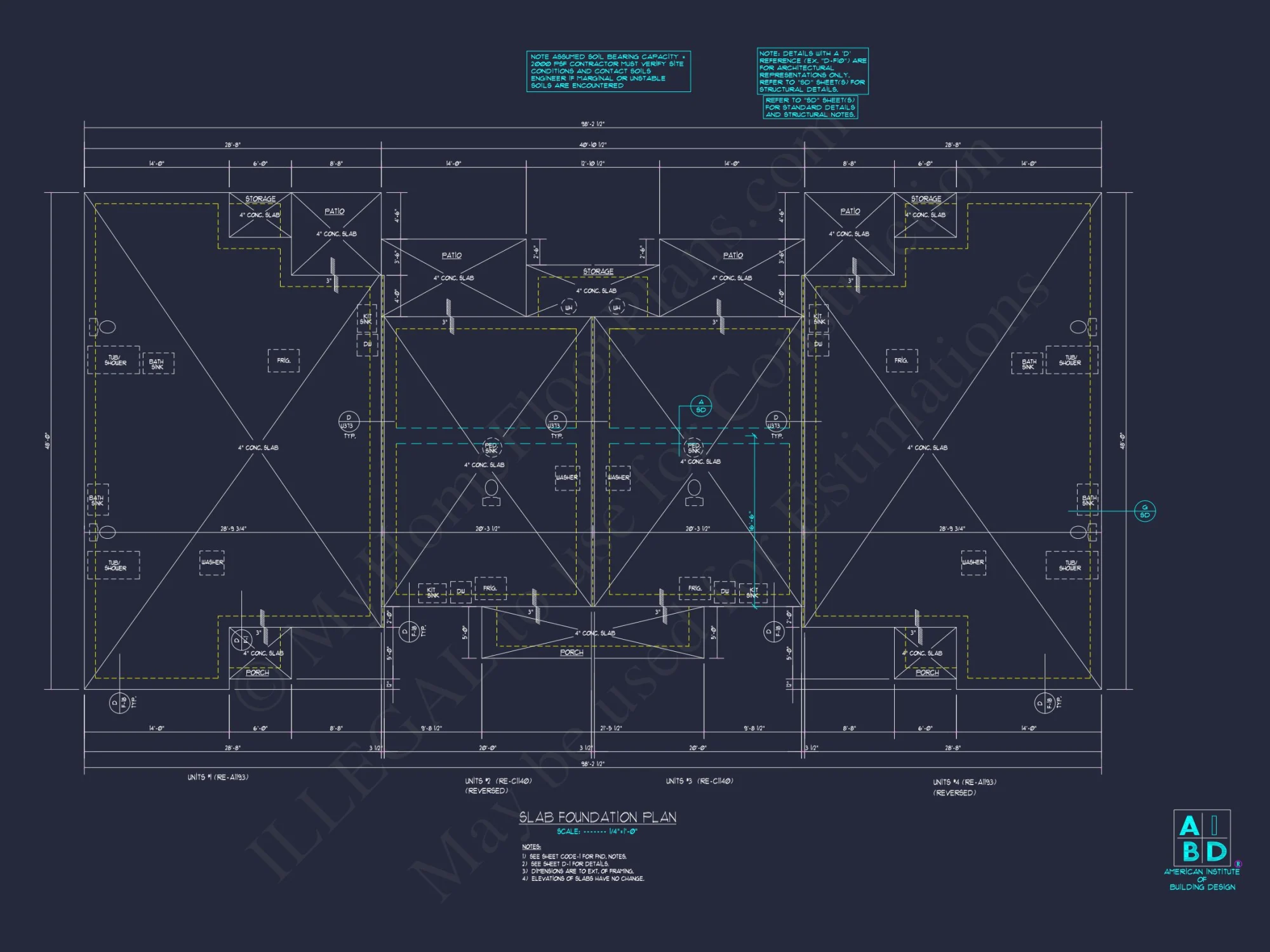 Colonial Duplex house Plan with 2 Floors & CAD Designs