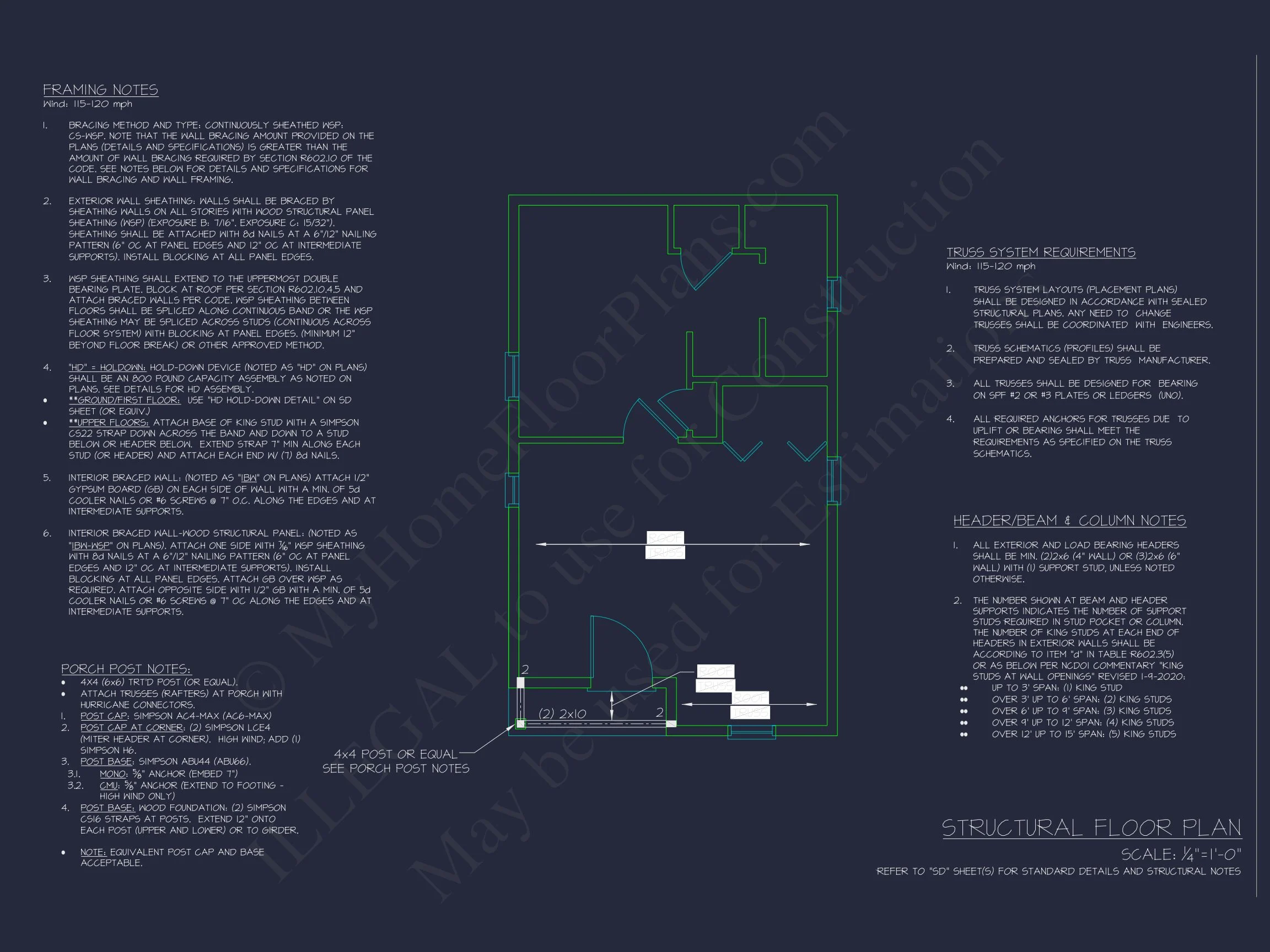 20-1960 HOUSE PLAN -American Cottage Home Plan - 1-Bed, 1-Bath, 403 SF 12 Charming Cottage-Style Floor Plan with CAD Blueprints