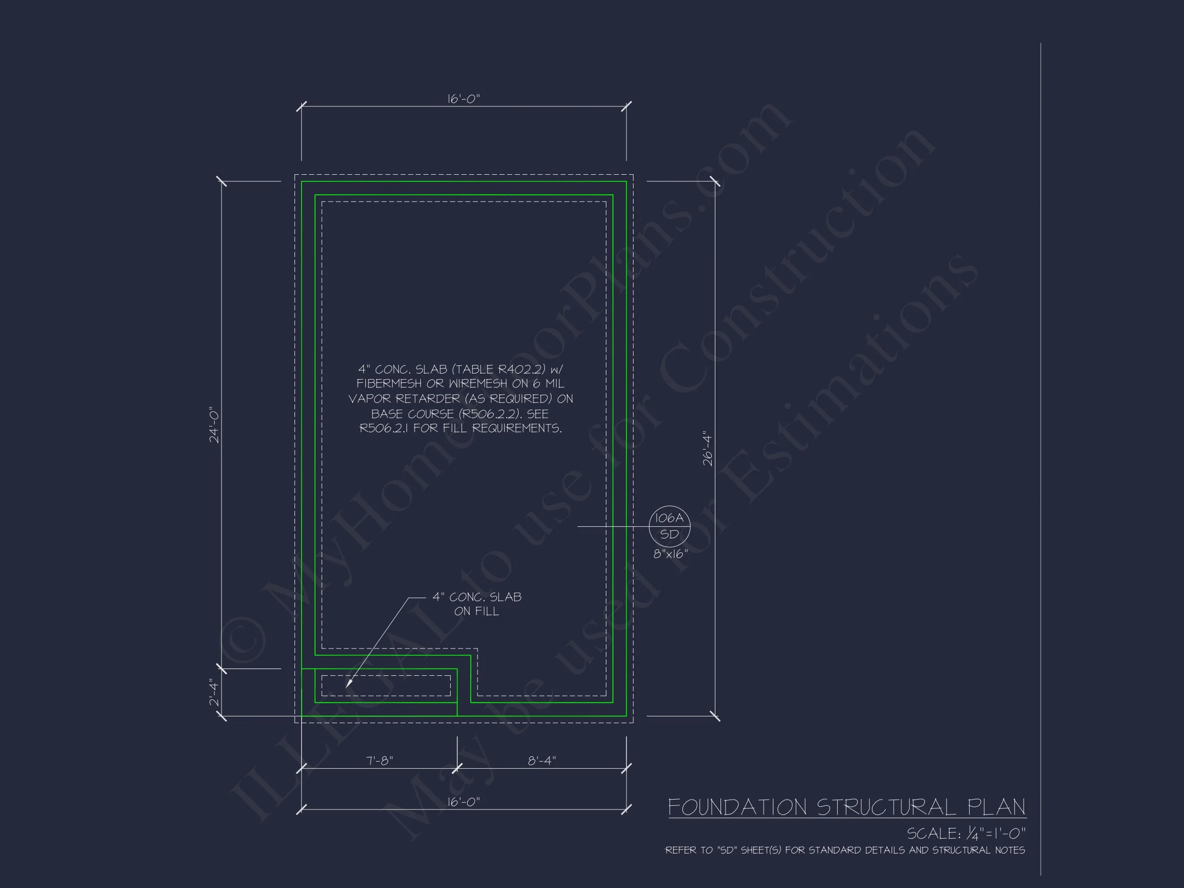 20-1960 HOUSE PLAN -American Cottage Home Plan - 1-Bed, 1-Bath, 403 SF 11 Charming Cottage-Style Floor Plan with CAD Blueprints