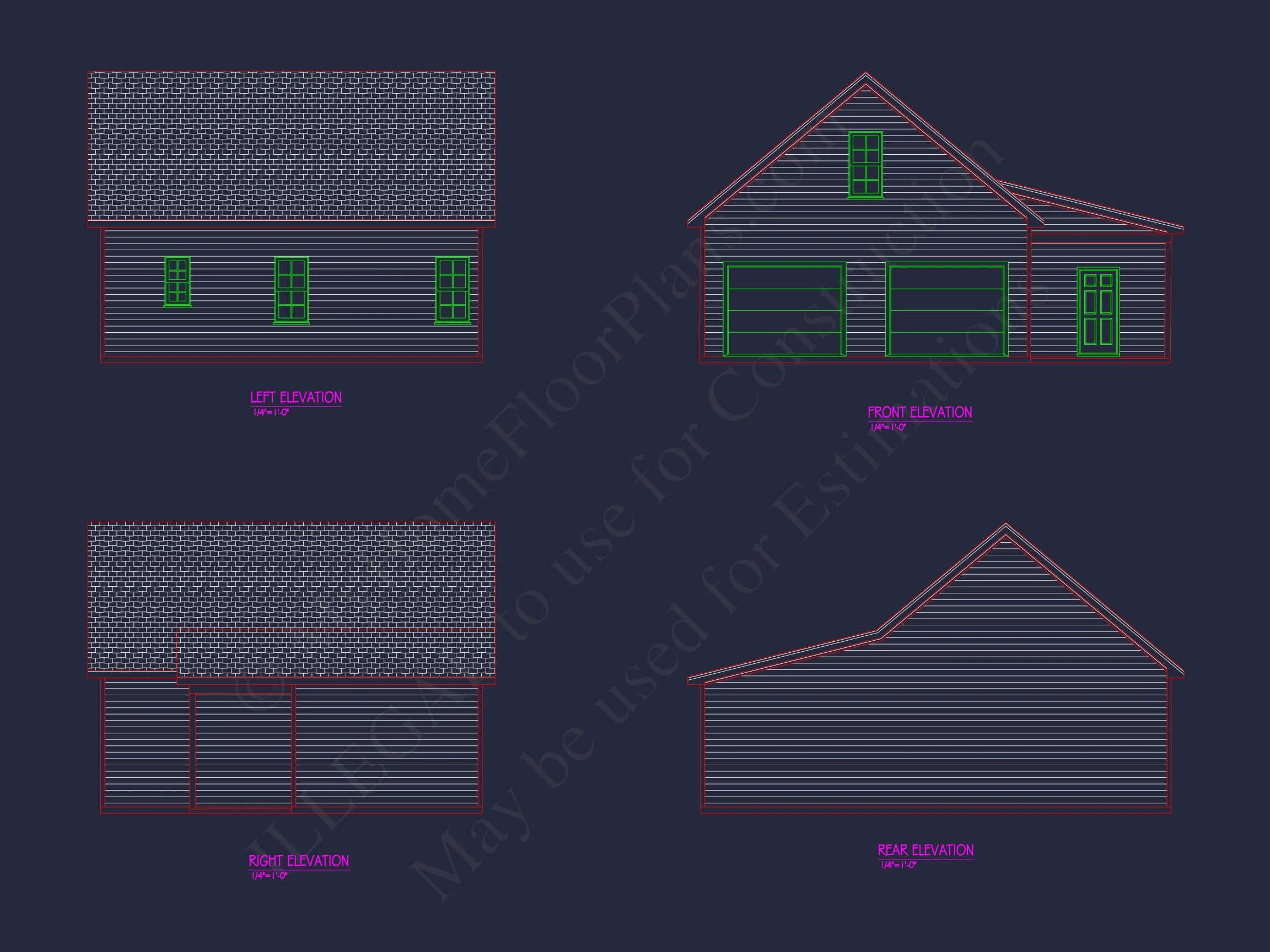 Small house Plan with 1 Bedroom and Open Floor CAD Designs
